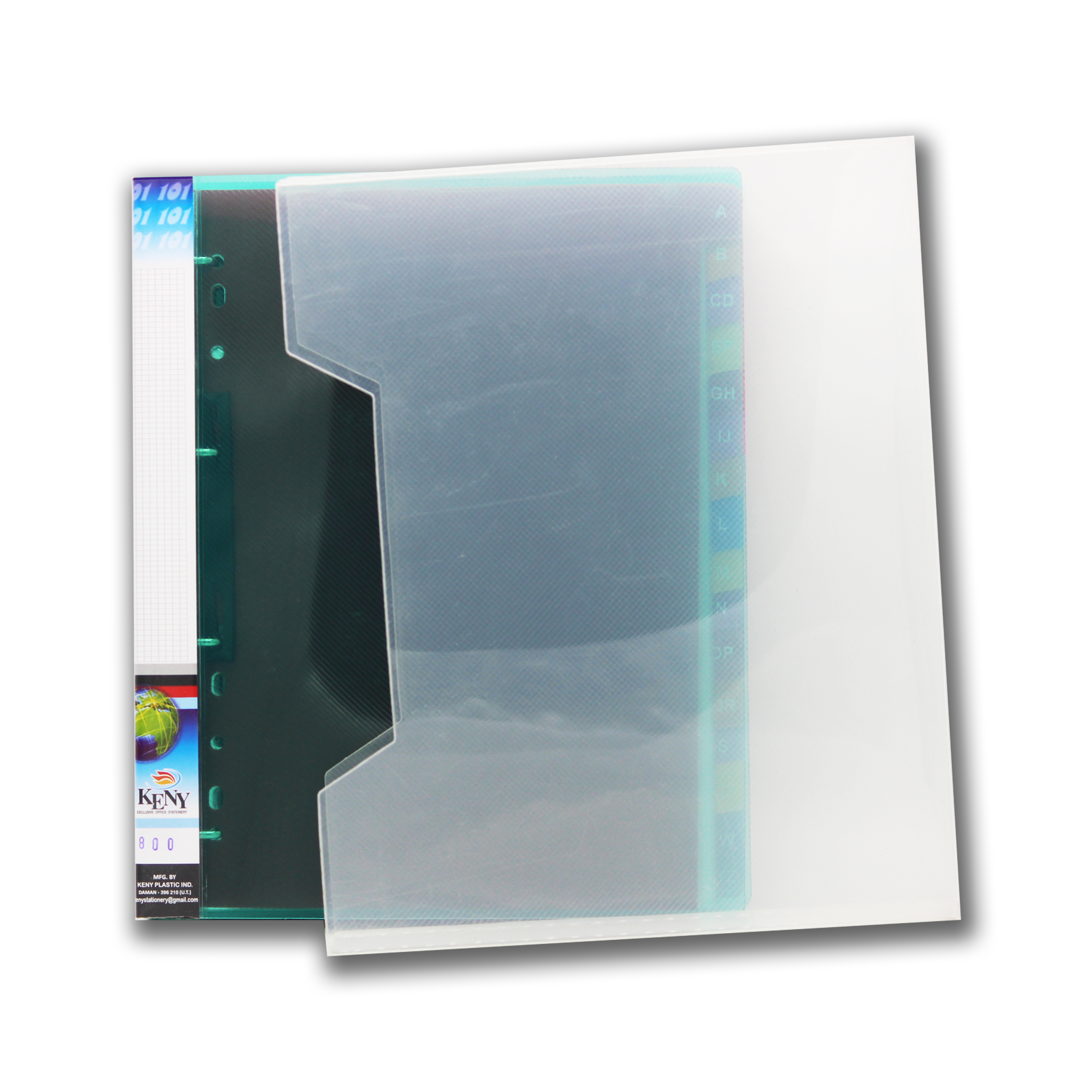 Keny Business Card Folder | 10 Cards | 800 Pockets | With Index Set & Box