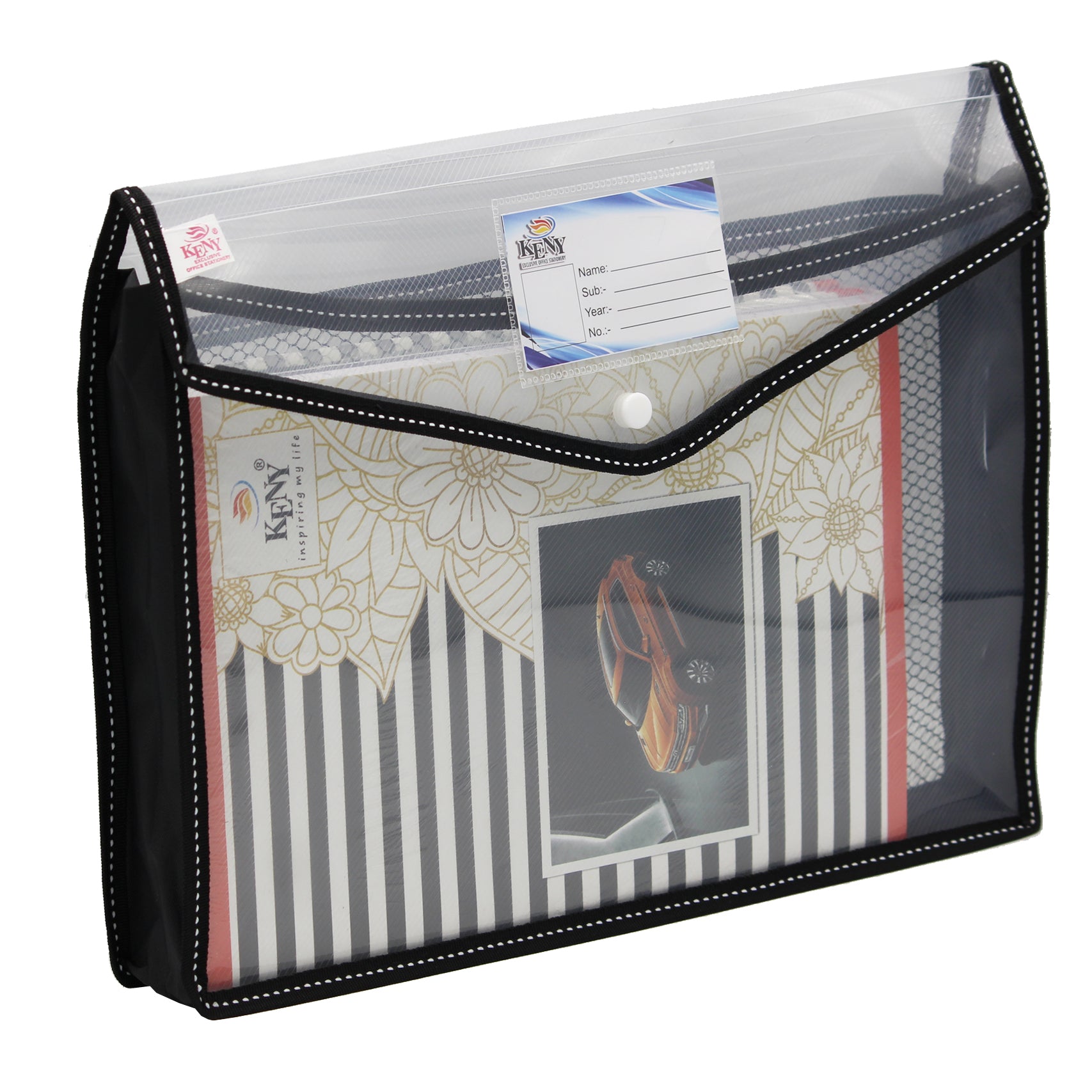 Keny Document Wallet With Net | Expandable Folder | FC Size