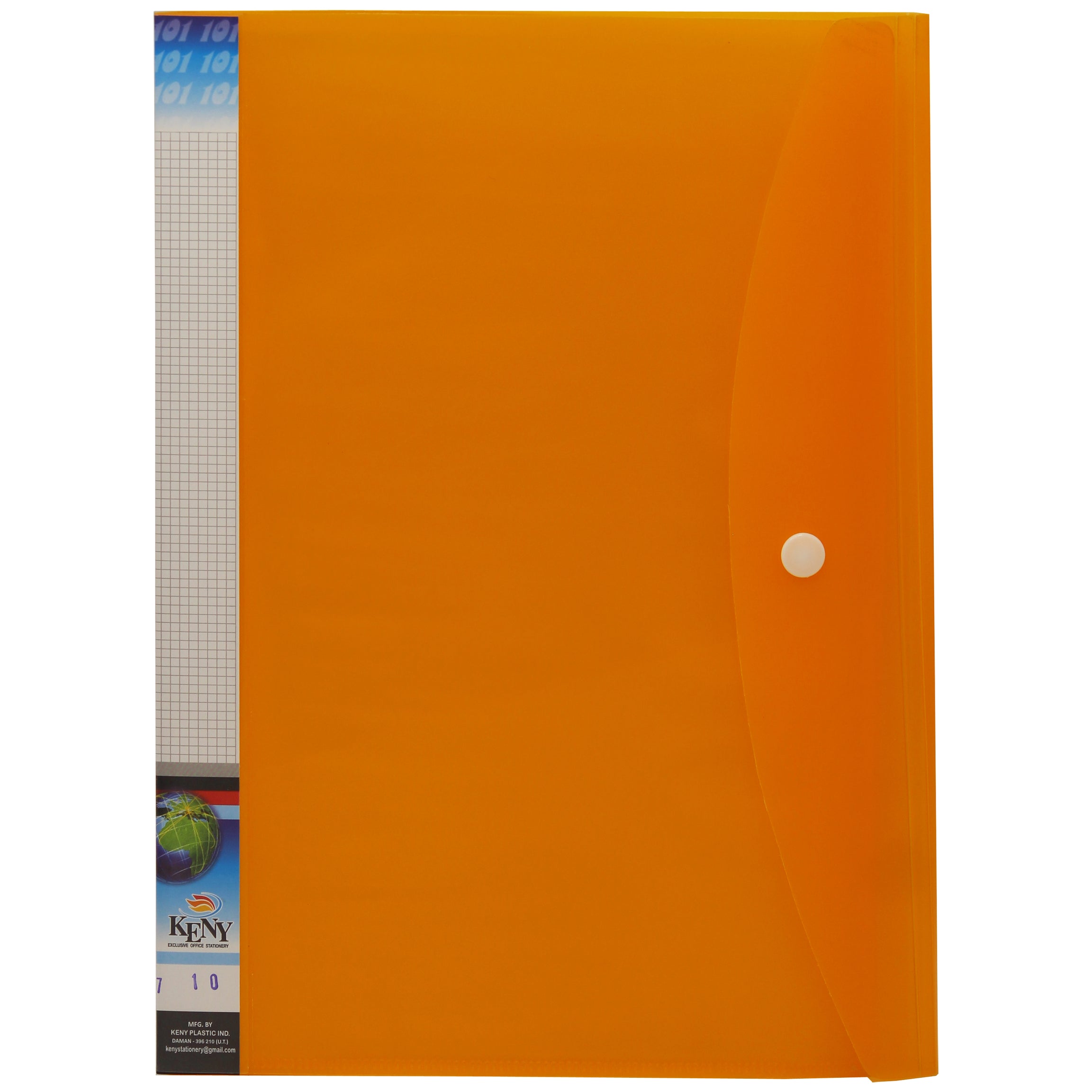 Keny Multi-utility Trasparent Display File |10 Pockets | FC Size