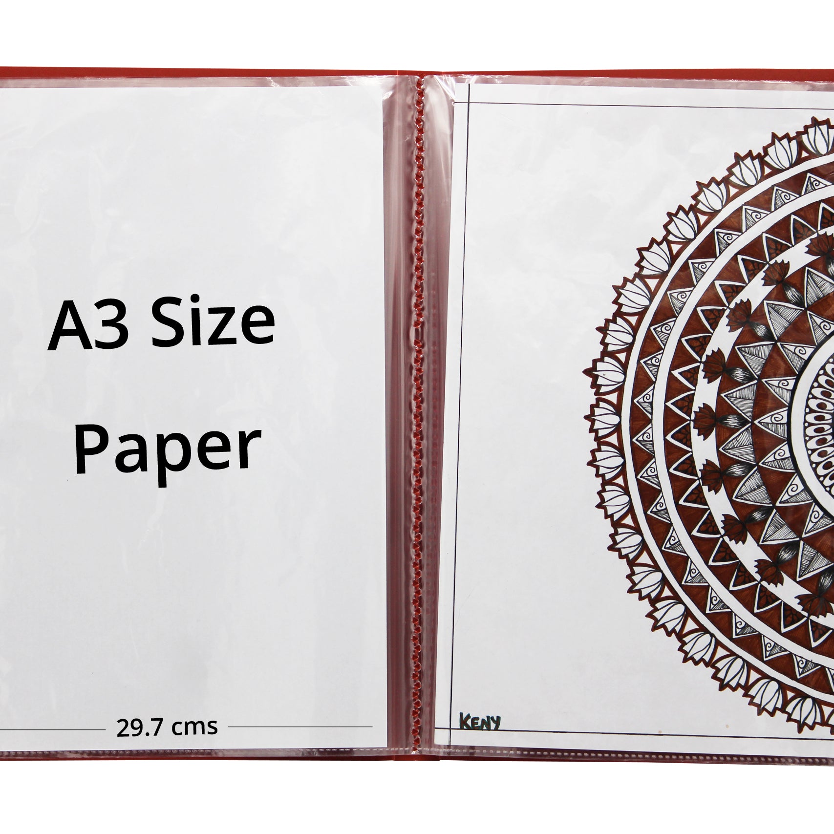 Keny Display File | 10 Pockets | A3 Size