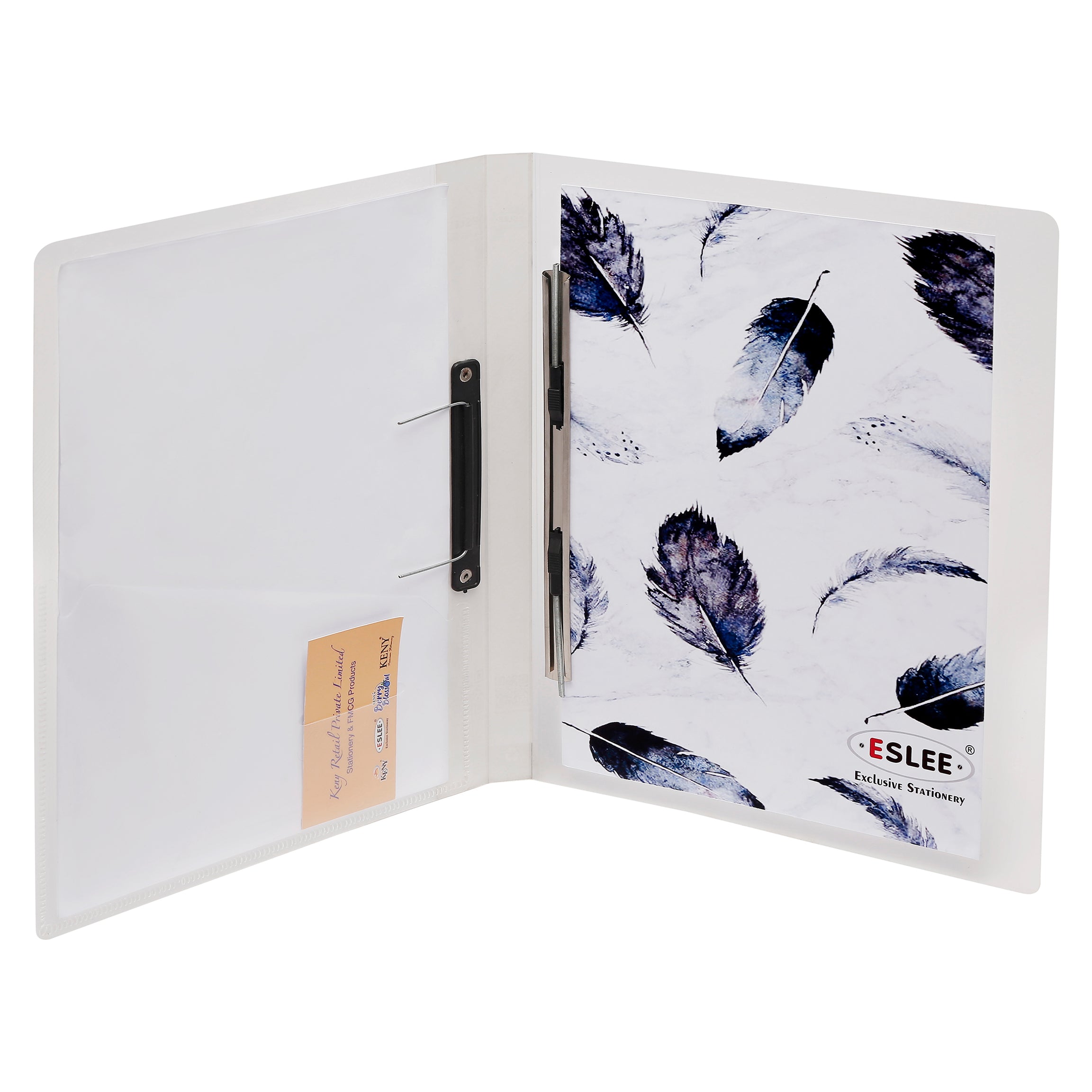 Eslee Crossline Cobra Spring Clip File | Stainless Steel Clip | FC Size