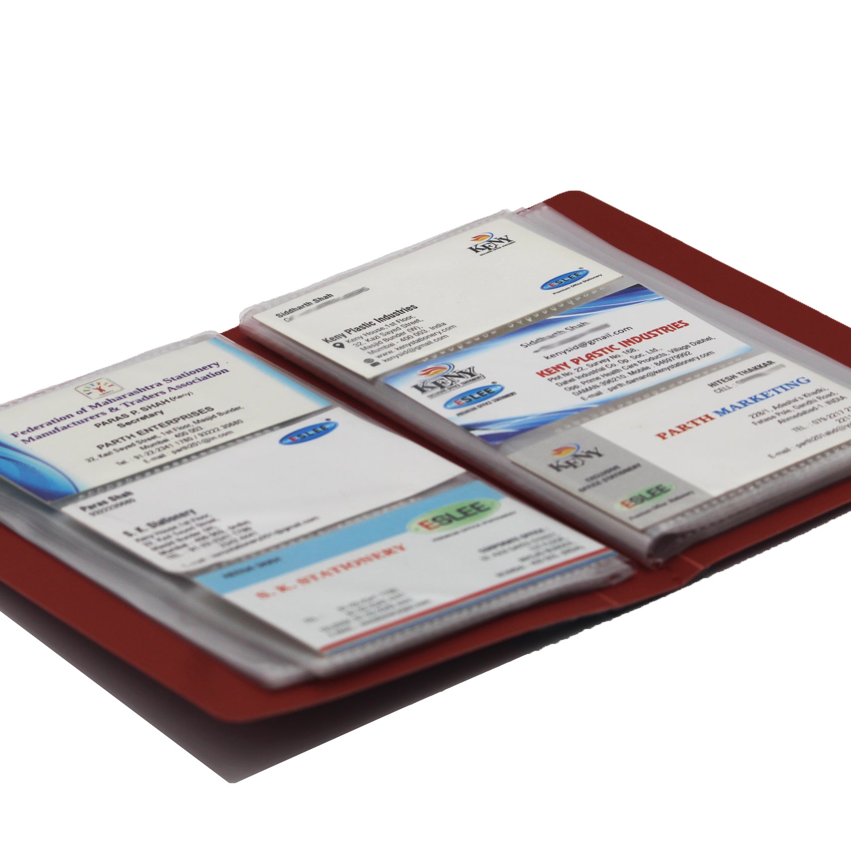 Eslee  Business Card Folder | 3 Card Slots | 120 Pockets