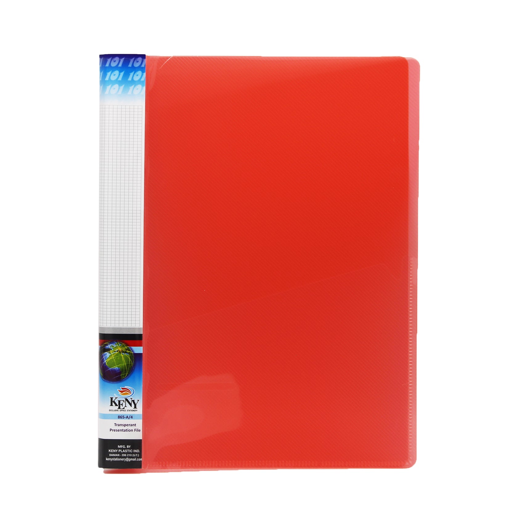 Keny Presentation Report File | Thin Jackets | A4 Size | Pack Of 10