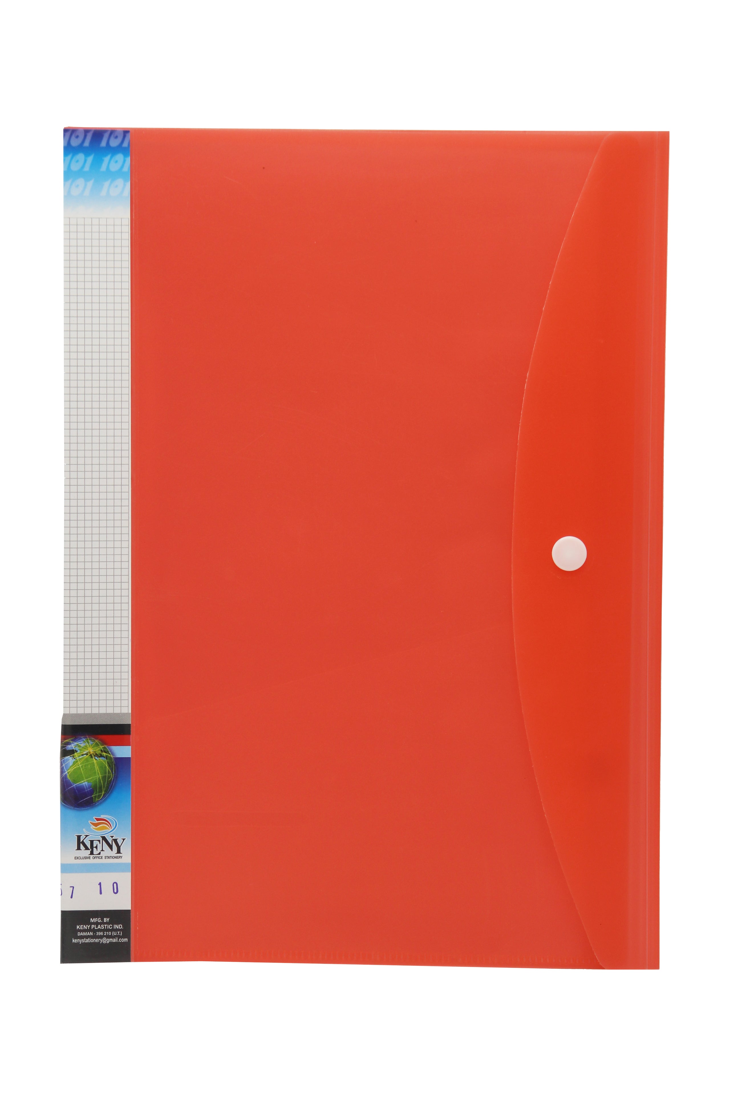 Keny Multi-utility Trasparent Display File |10 Pockets | FC Size