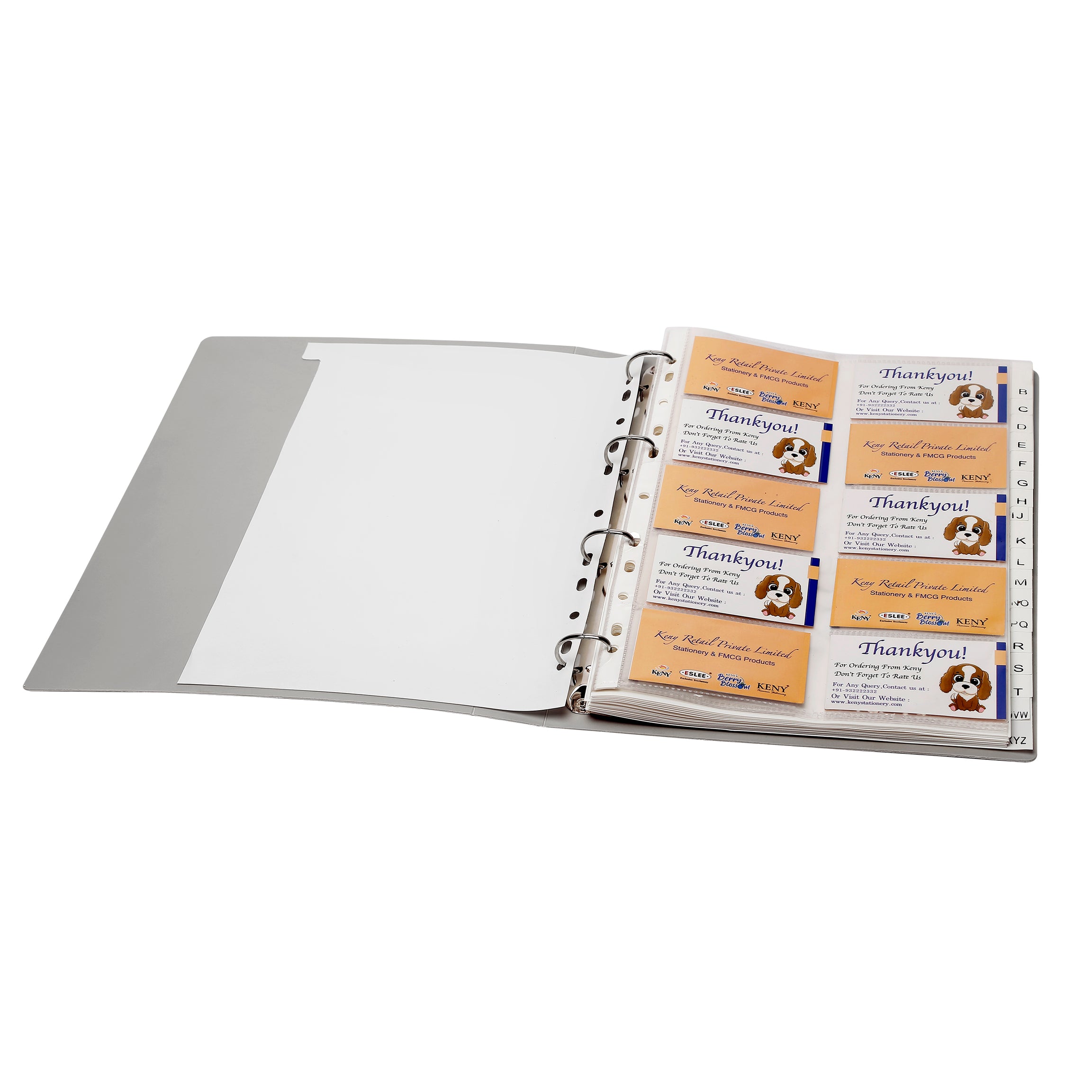 Eslee  Business Card Folder With Index Set | 10 Card Slots | 600 Pockets