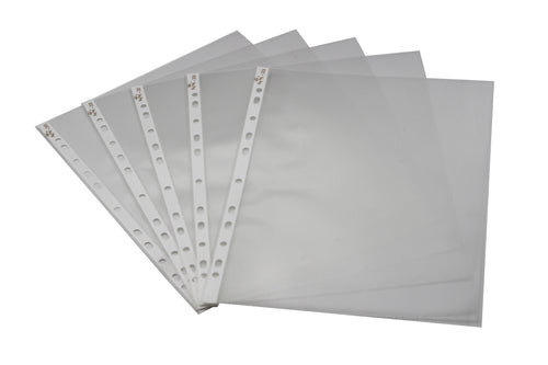 Keny Sheet Protector | Transparent 11 Hole Folder | 60 Microns | FC Size | Pack of  100