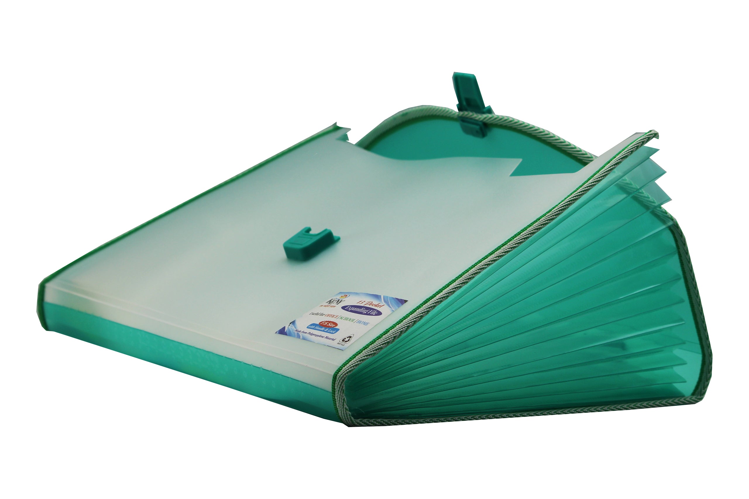 Keny Trasparent Expanding File | Piano File with 13 Pockets | FC Size