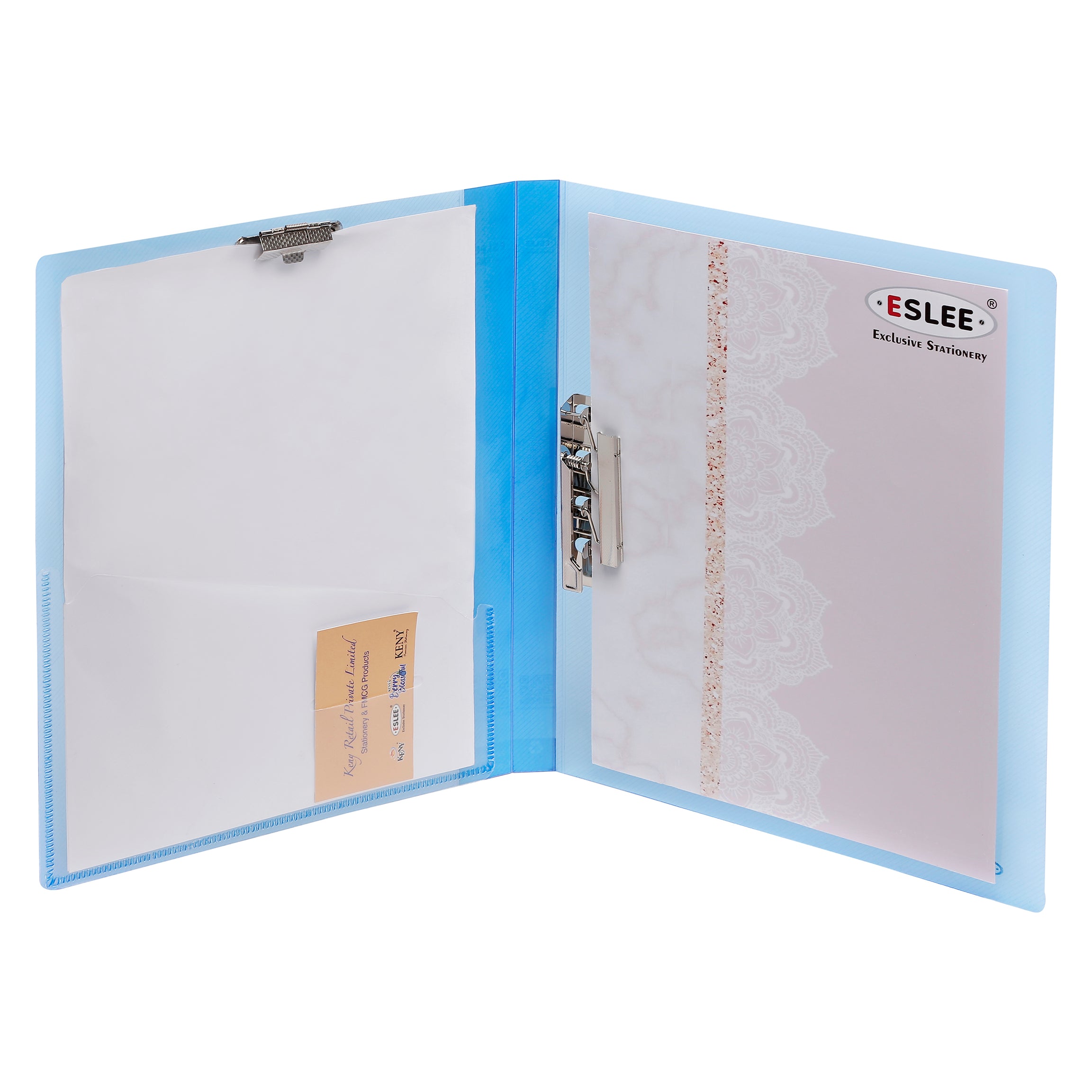 Eslee Crossline Double Clip File | Timex & Wire Clip | A4 Size