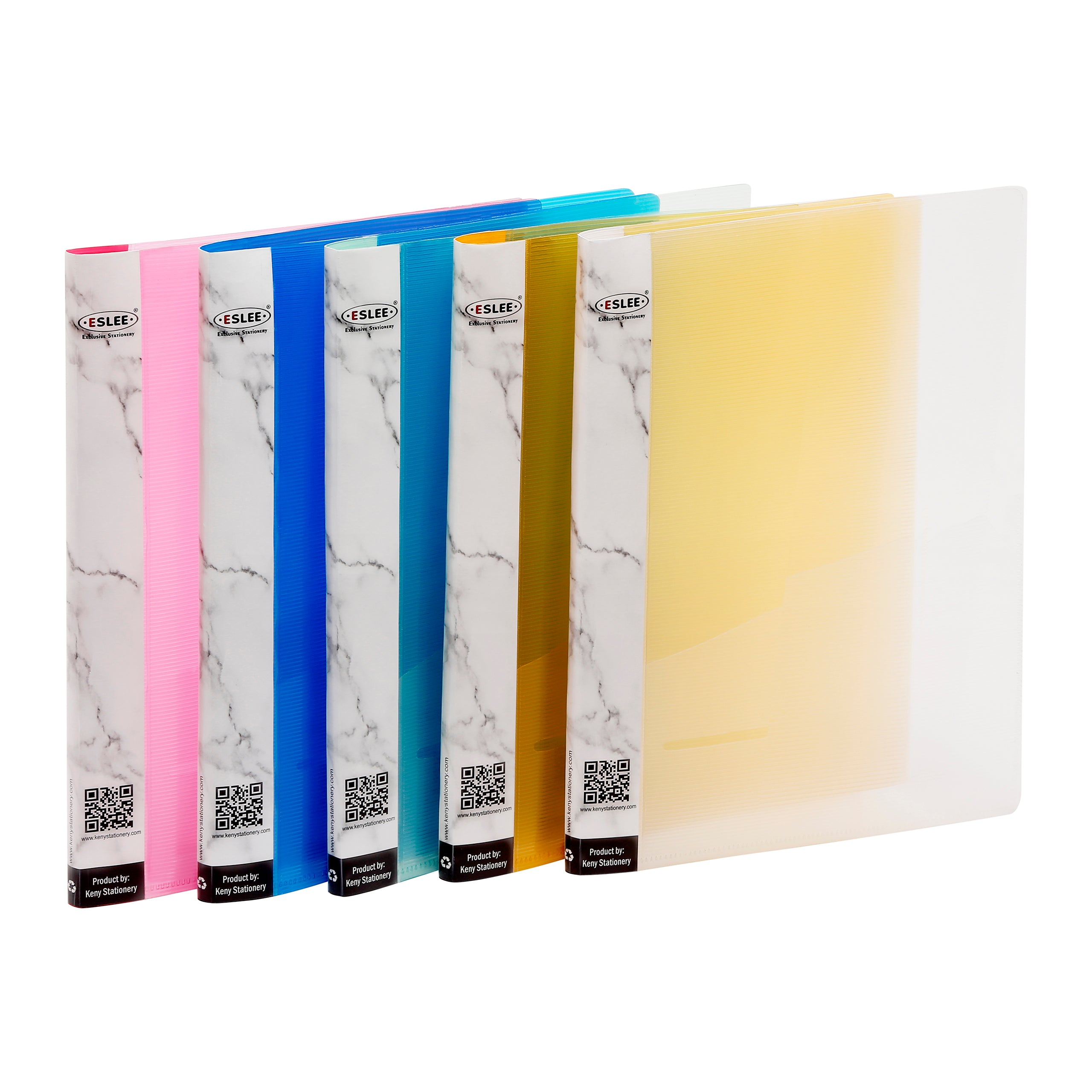 Eslee Straightline Presentation File with Pocket | FC Size | Pack of 10