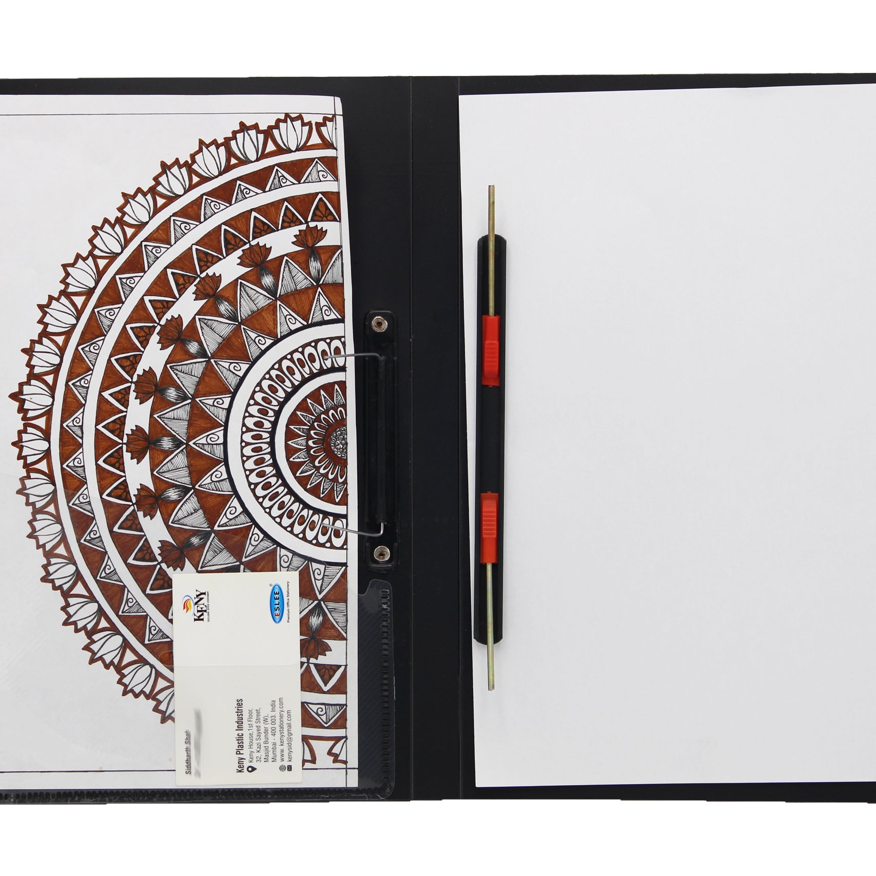 Keny Cobra Spring Clip File | Best for FC/ FS / Foolscap / Legal Size Paper | Stainless Cobra Spring Clip | (821F)