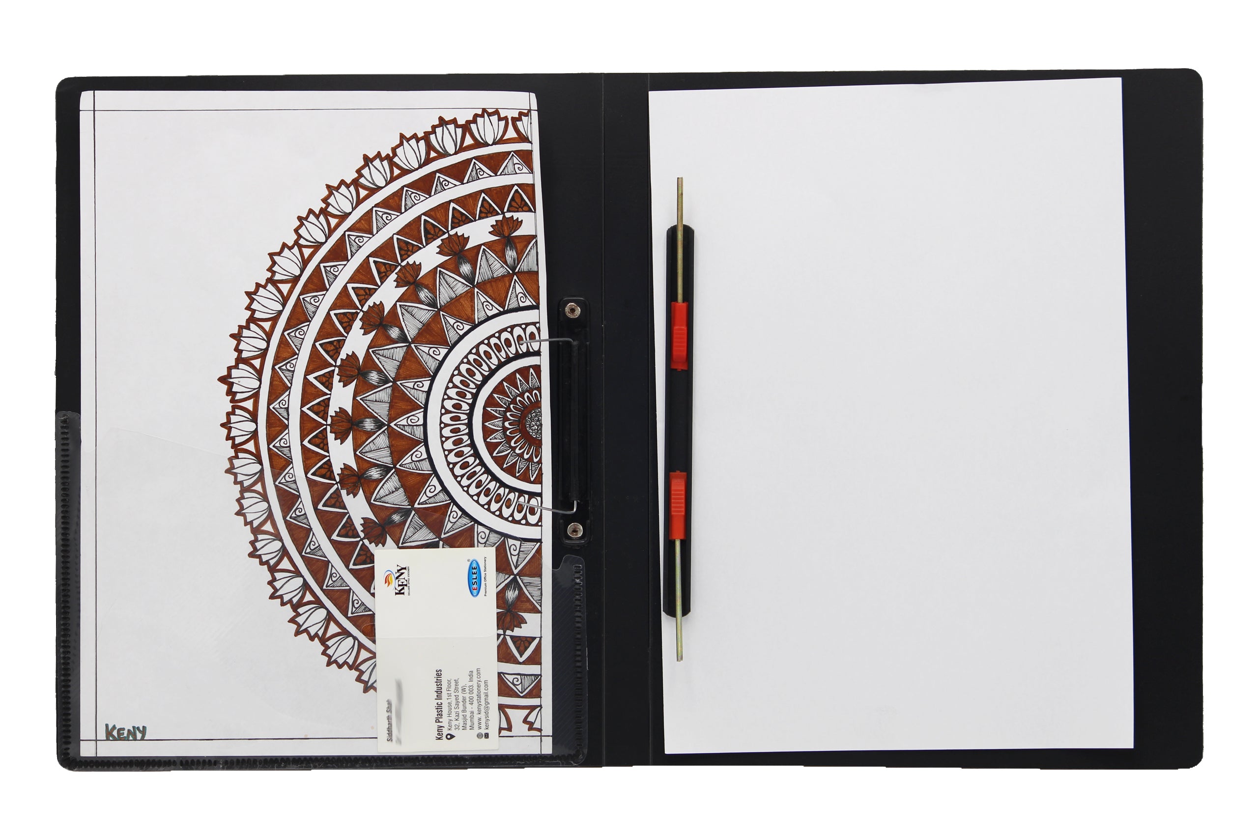 Keny Cobra Spring Clip File | Best for FC/ FS / Foolscap / Legal Size Paper | Stainless Cobra Spring Clip | (821F)