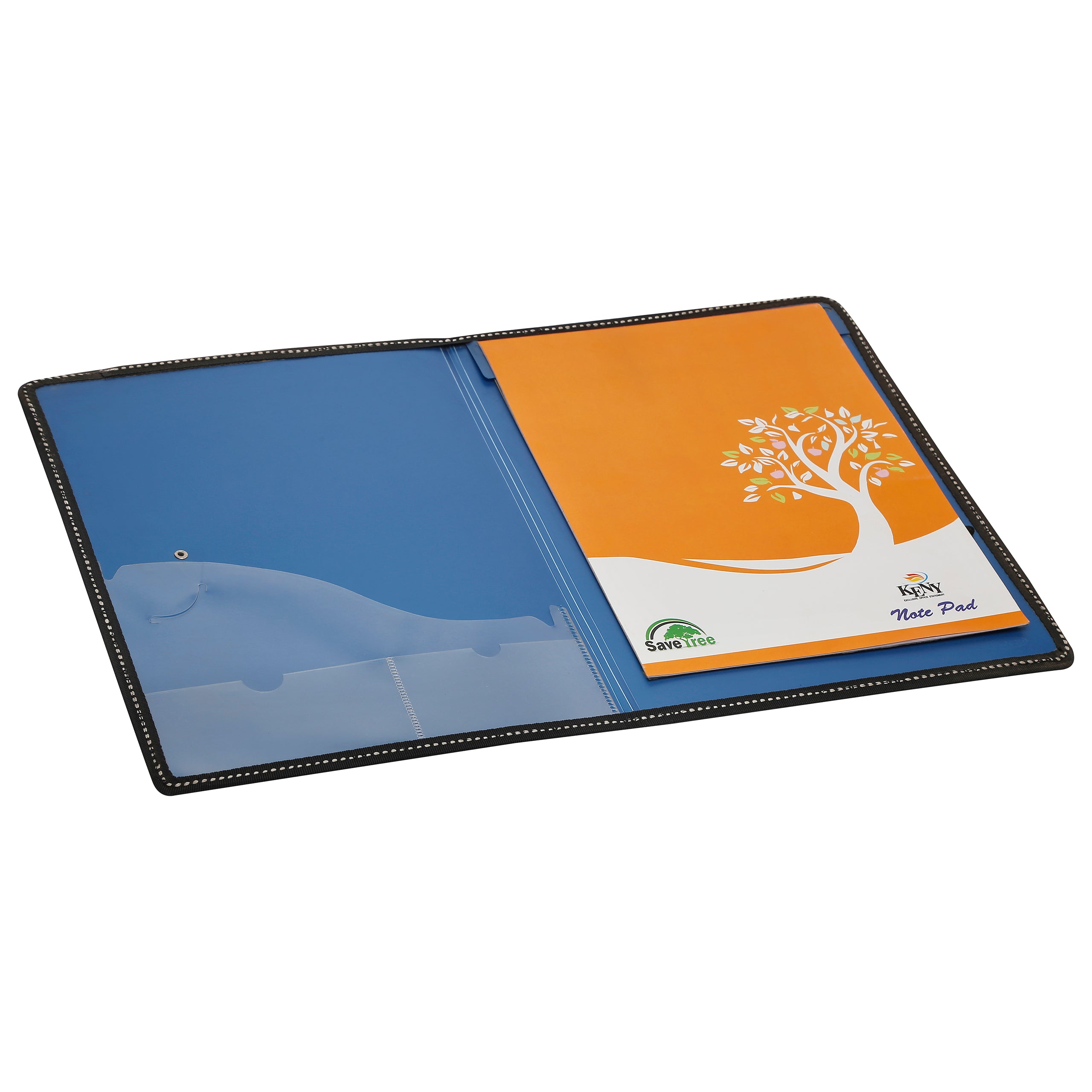 Eslee Metallic Conference File | Pad & Elastic Button | A4 Size