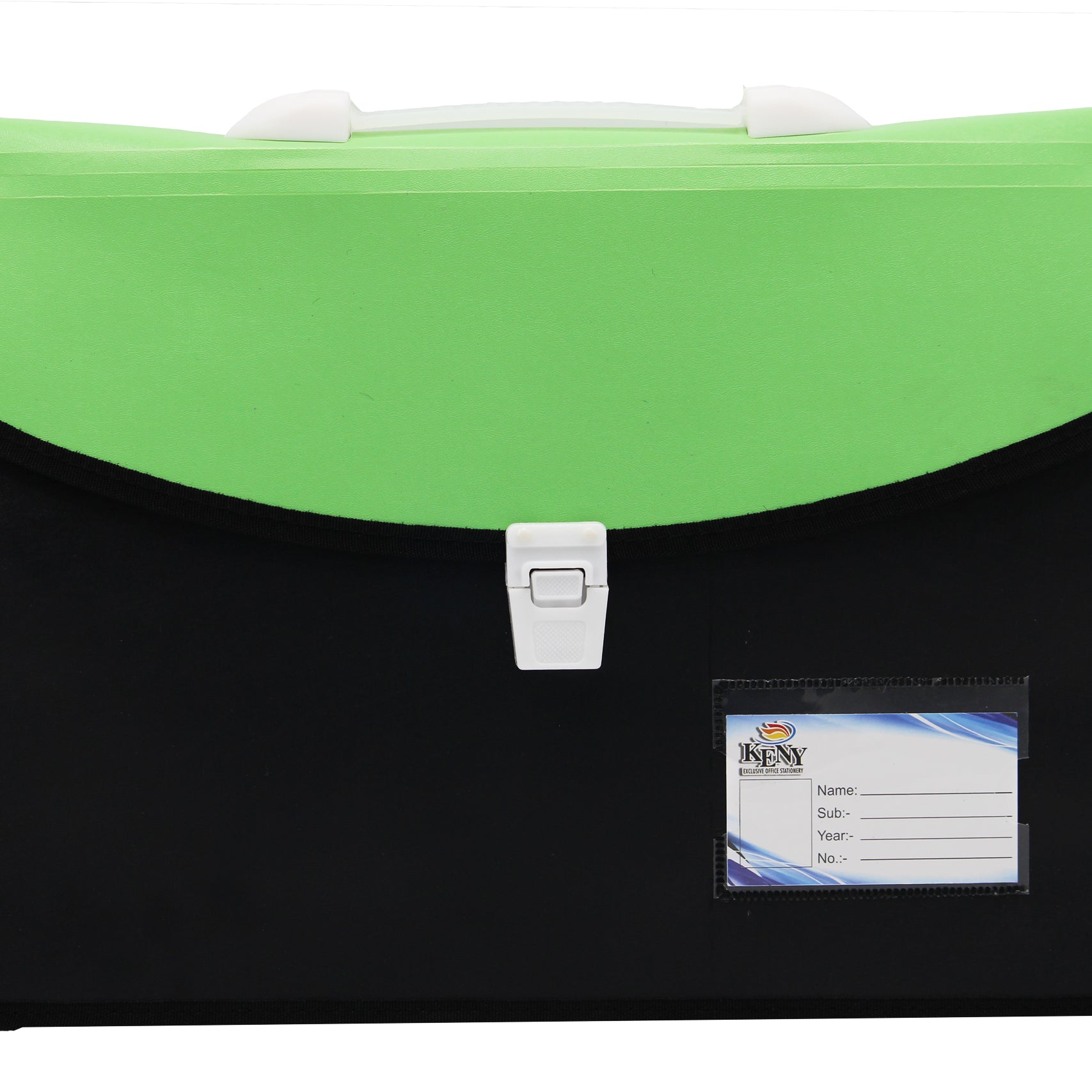 Keny Dual Colour Document Folder | With Handle & Lock |FC Size