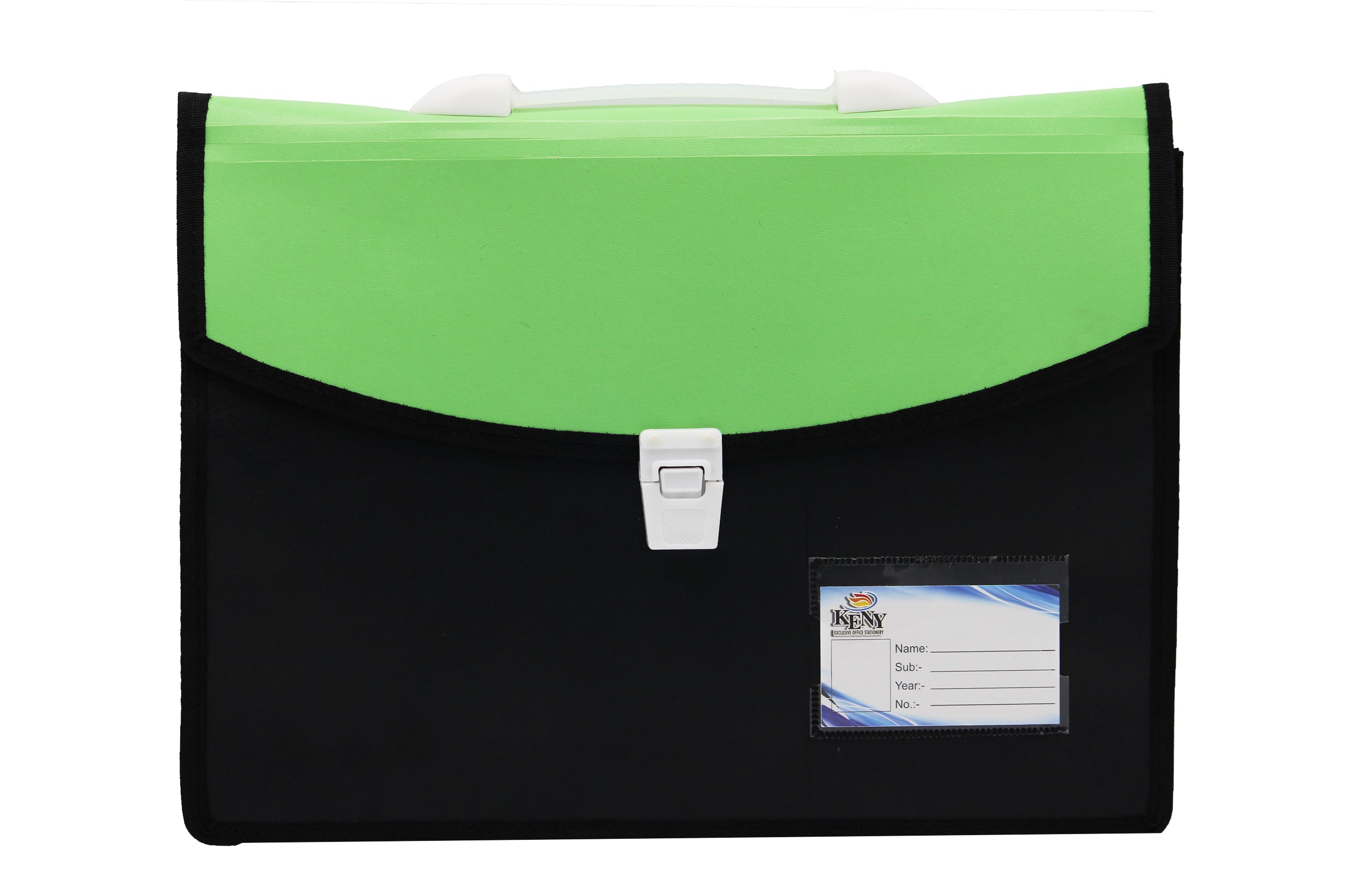 Keny Dual Colour Document Folder | With Handle & Lock |FC Size