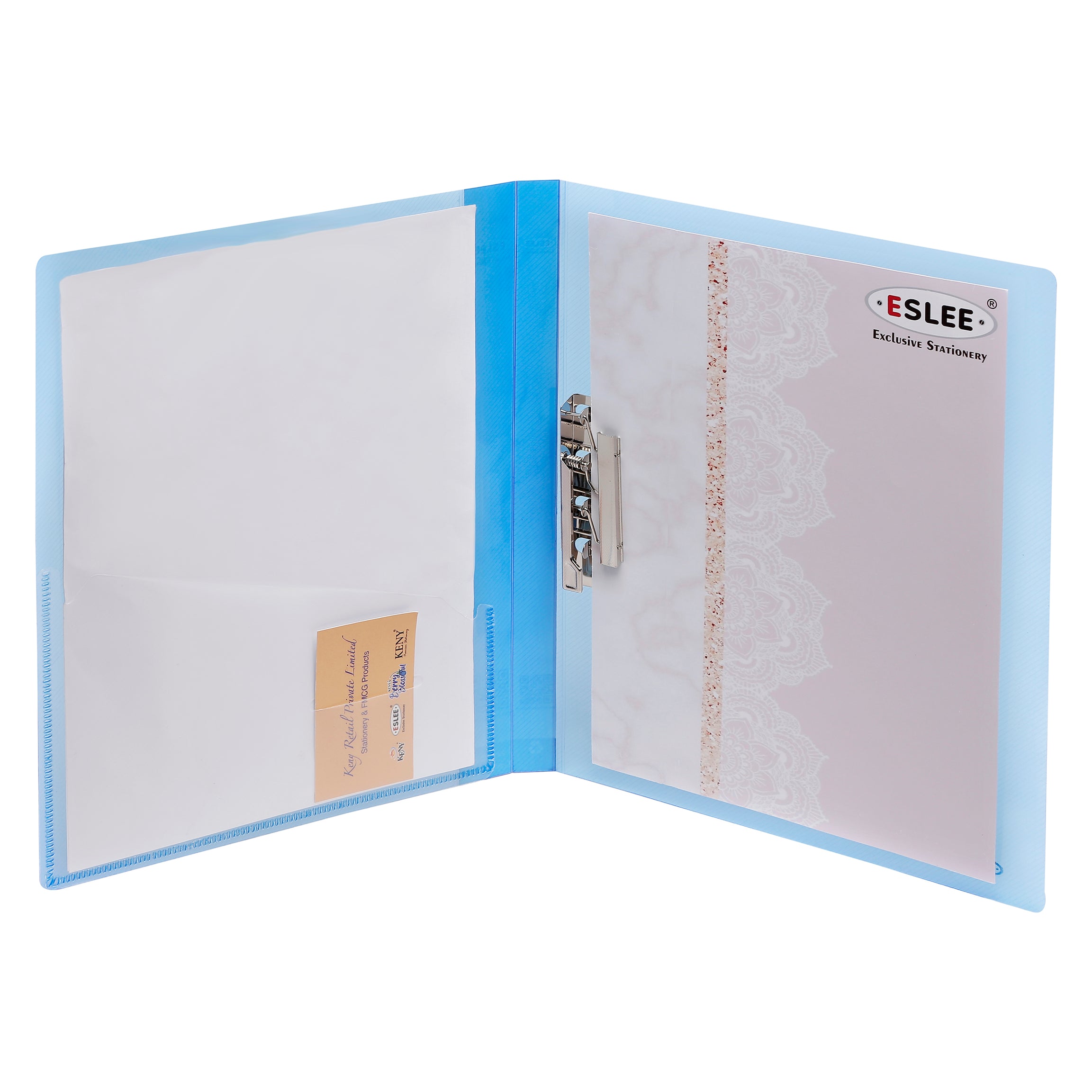 Eslee Crossline Punchless Big Clip File | A4 Size