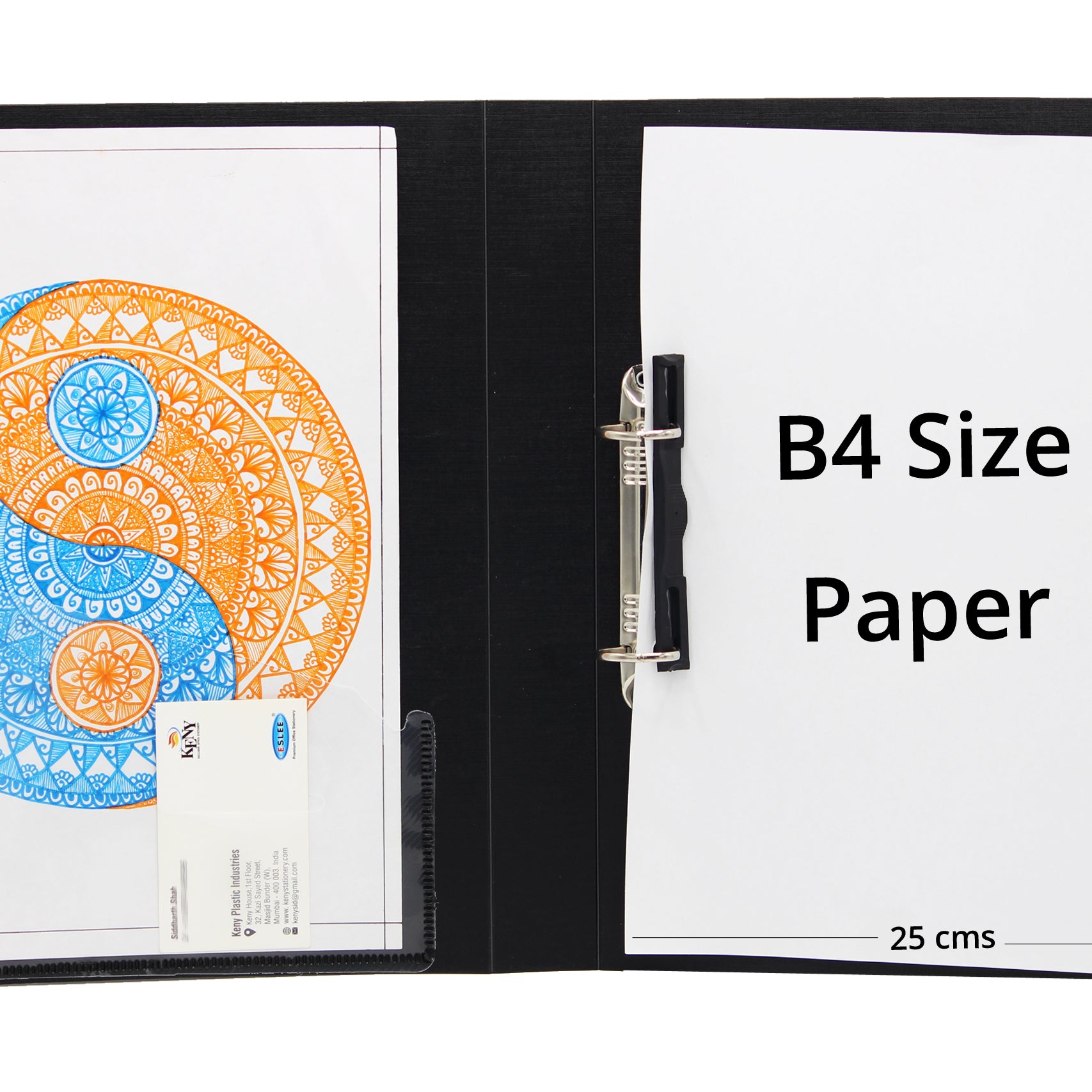 Keny Ring Binder File | 2D 25 mm Clip |  B4 Size