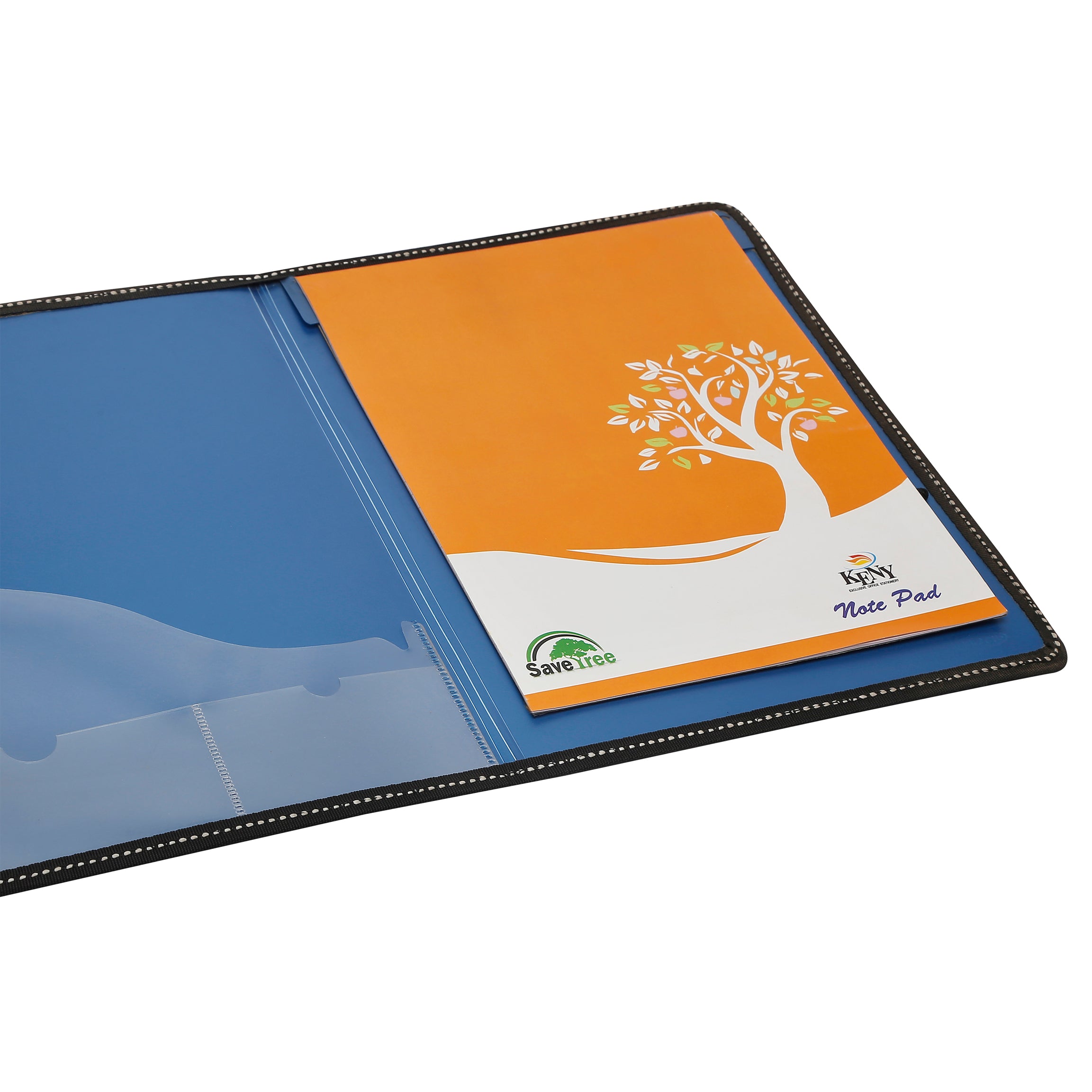 Eslee Metallic Conference File | Pad & Elastic Button | A4 Size