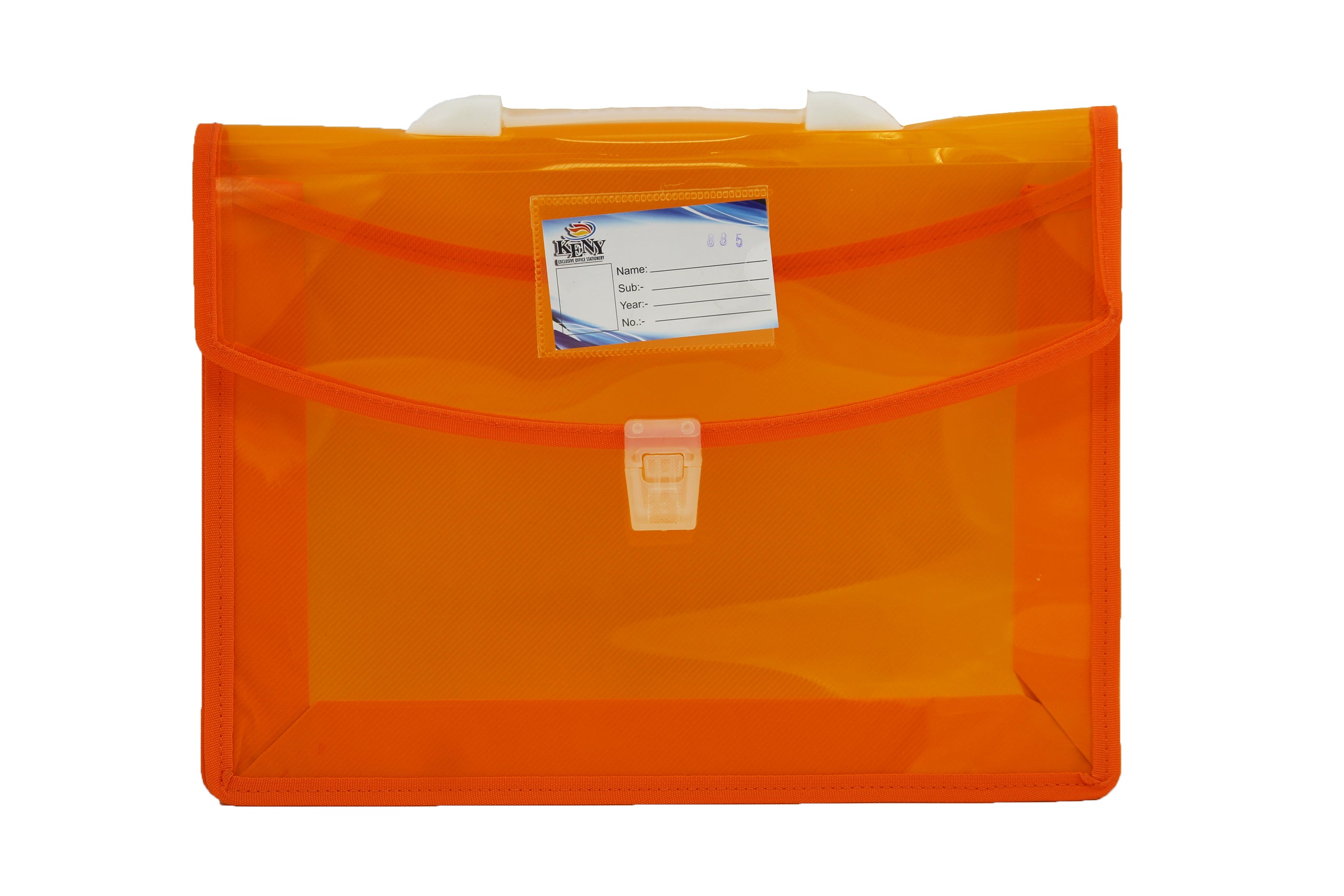 Keny Dual Colour Document Folder | With Handle & Lock | FC Size