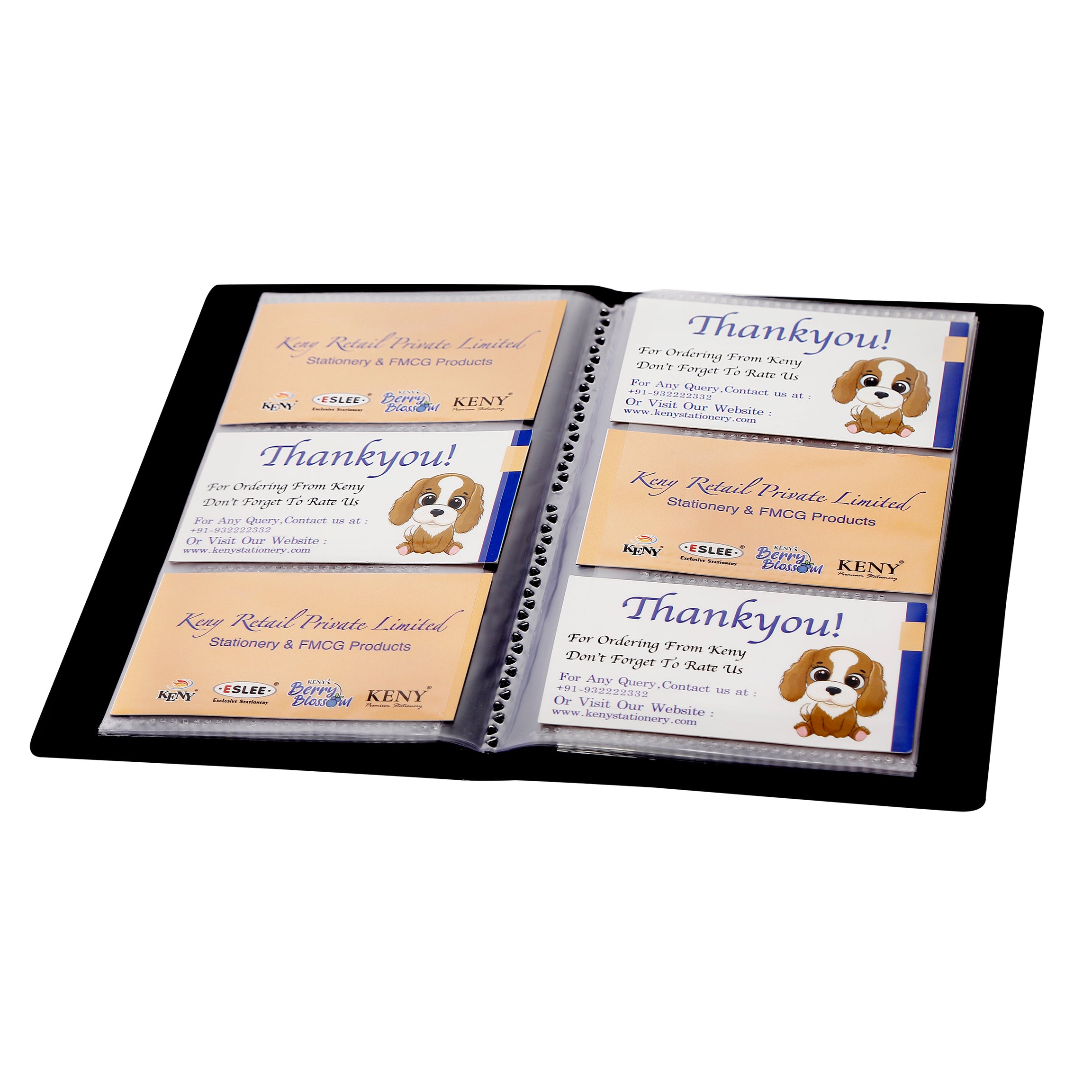 Eslee  Business Card Folder | 3 Card Slots | 240 Pockets