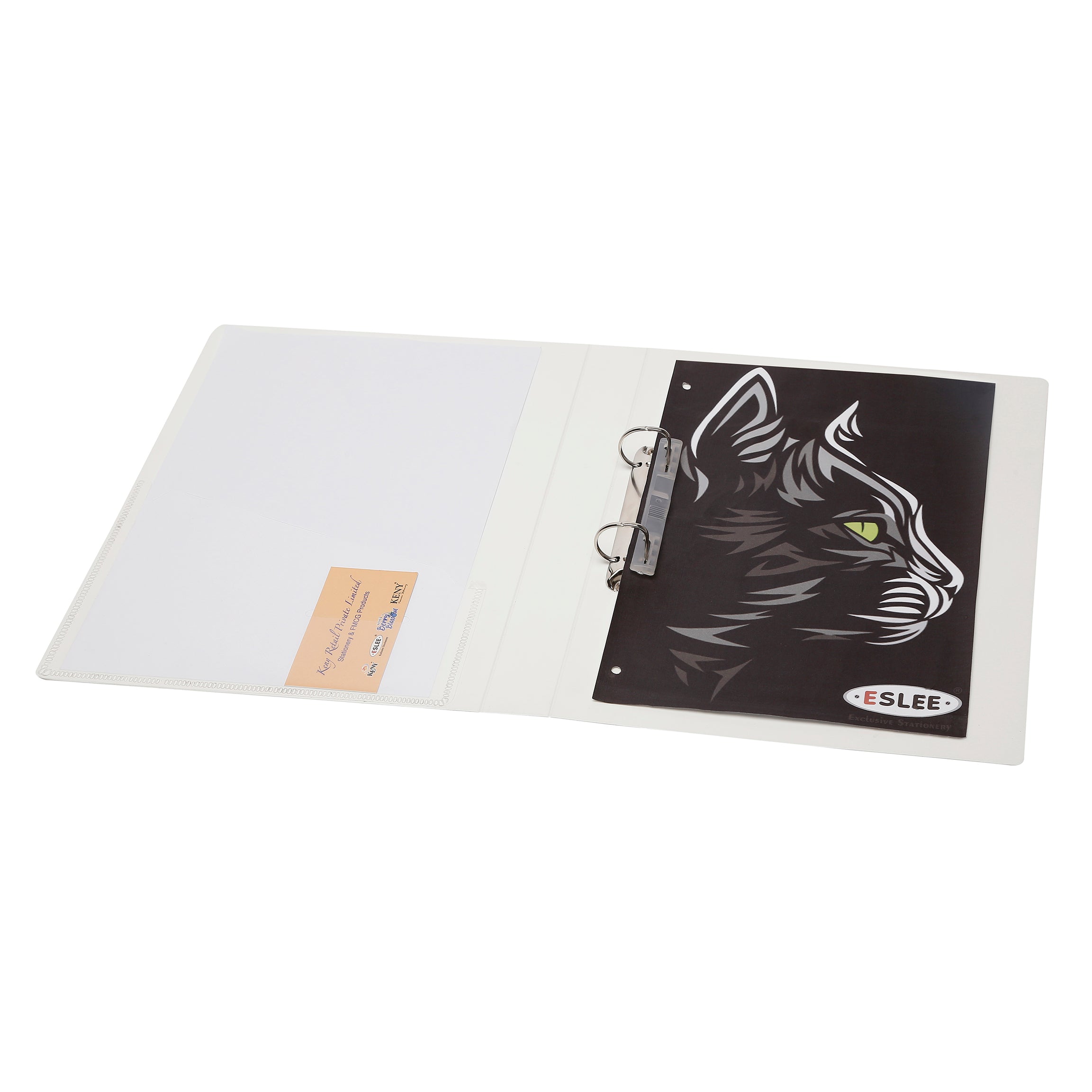 Eslee Front View Pocket Ring Binder File | 2 D 25 mm Clip |  FC Size