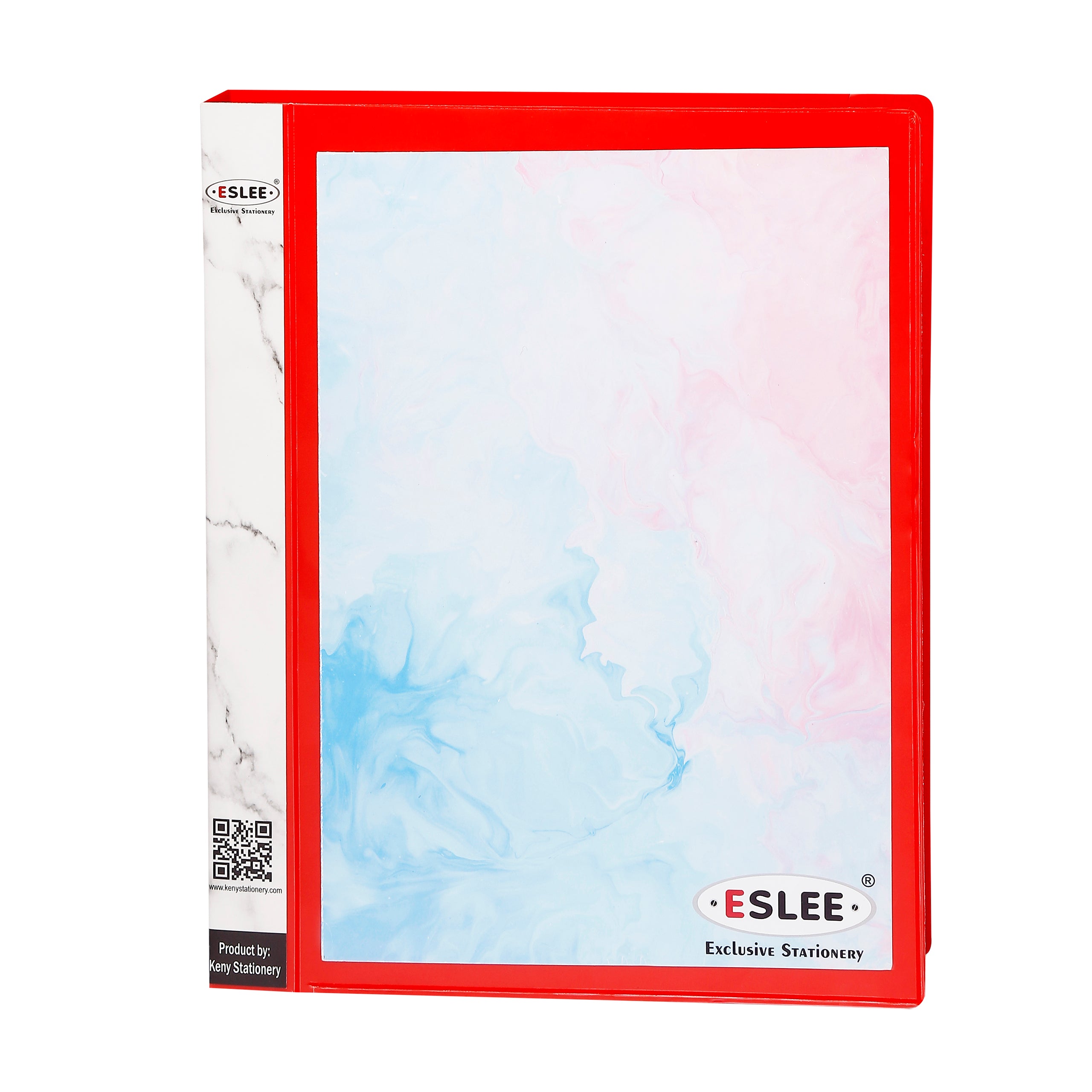Eslee Front View Pocket Ring Binder File | 4 D 25 mm Clip |  A4 Size
