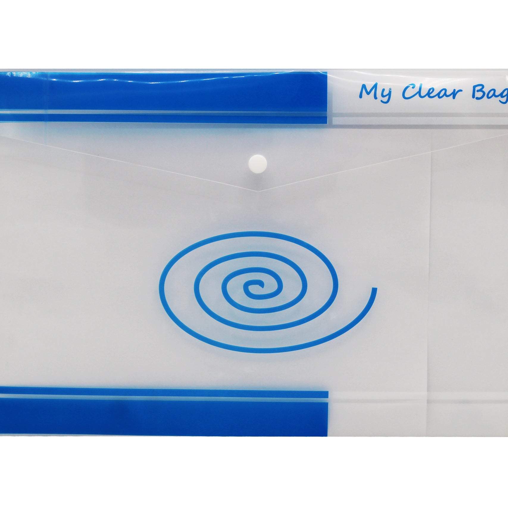 Keny My Clear Bag | Printed Envelope Button File | FC Size