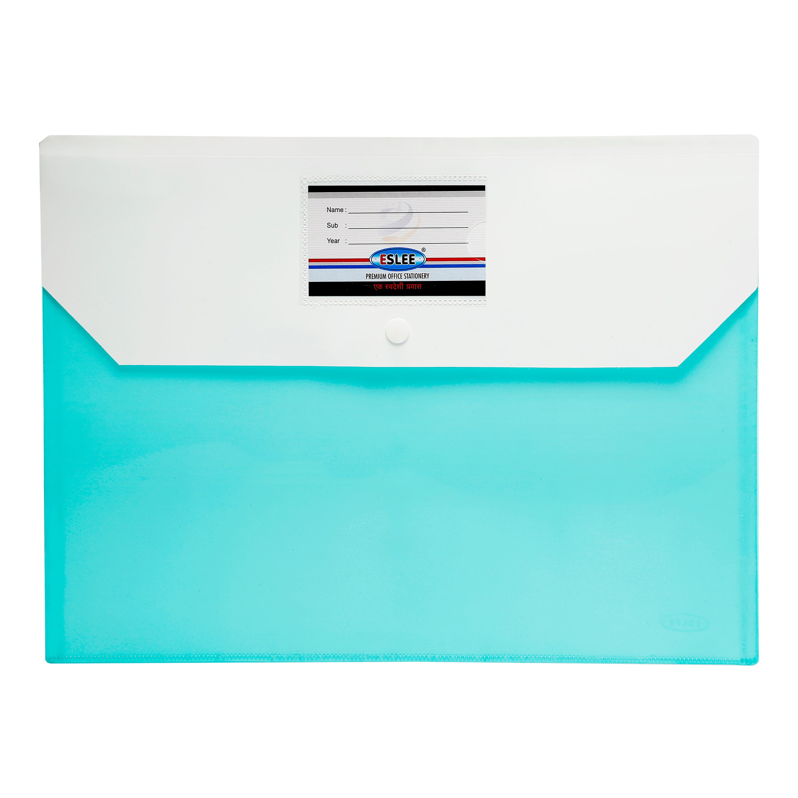 Eslee Envelope File | With Back Pocket & Window | FC Size | Pack of 10