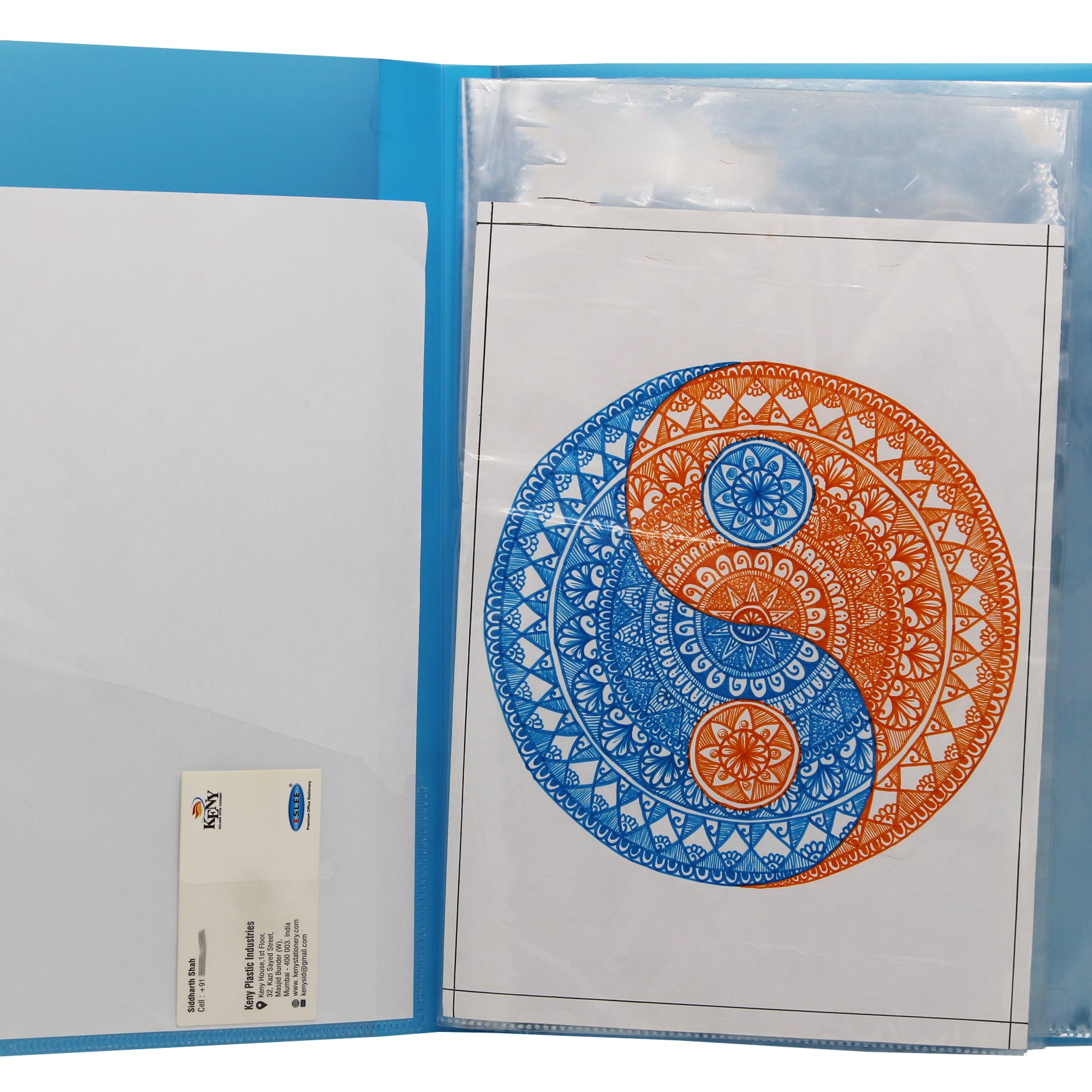 Eslee  Multi-utility Trasparent Display File | 10 Pockets | A4 Size