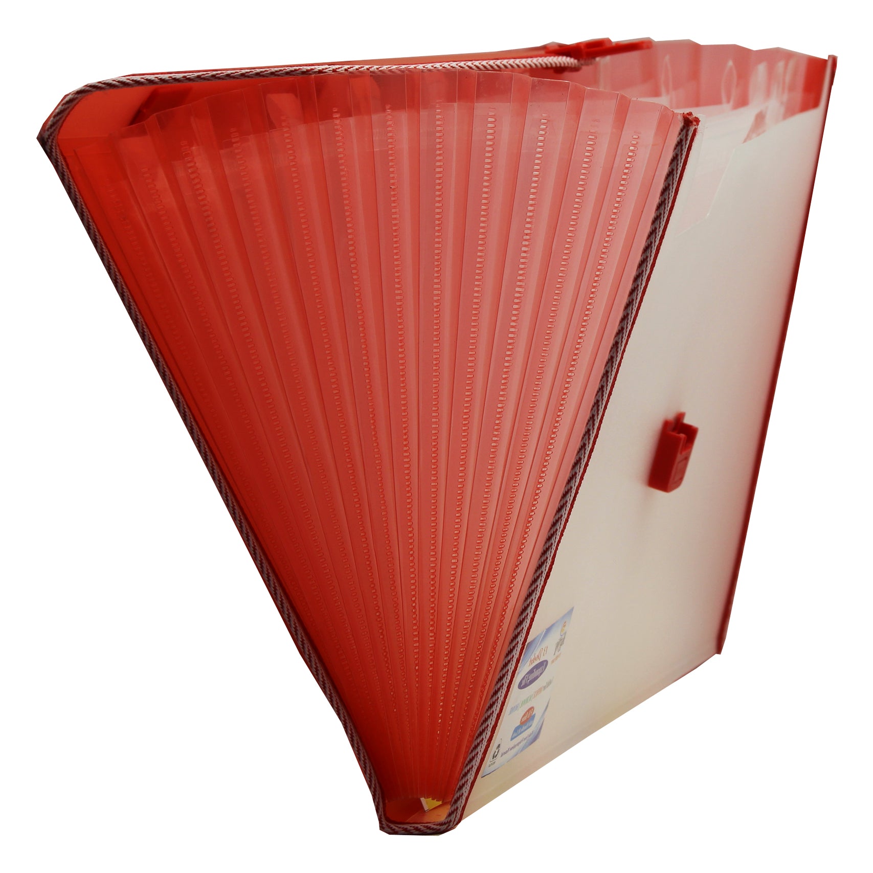 Keny Trasparent Expanding File | Piano File with 13 Pockets | FC Size