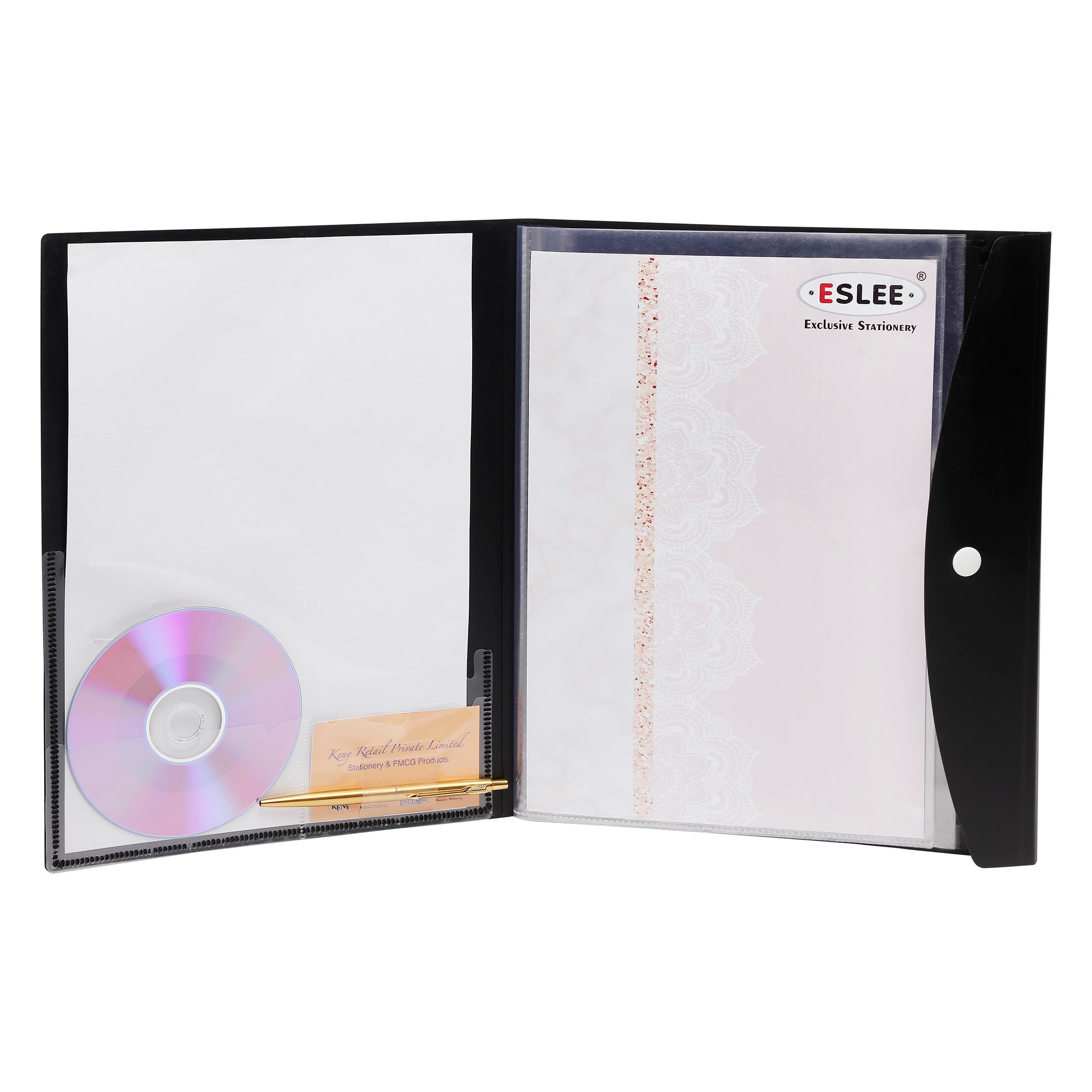 Eslee  Multi-utility Trasparent Display File | 20 Pockets | A4 Size