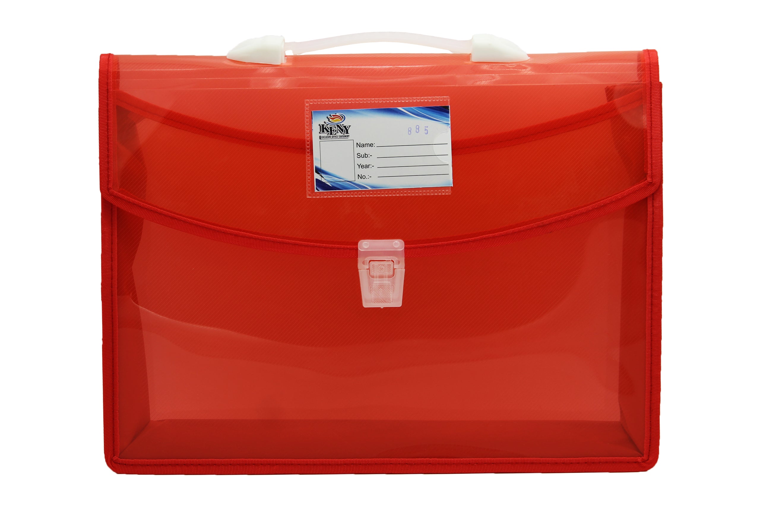Keny Dual Colour Document Folder | With Handle & Lock | FC Size