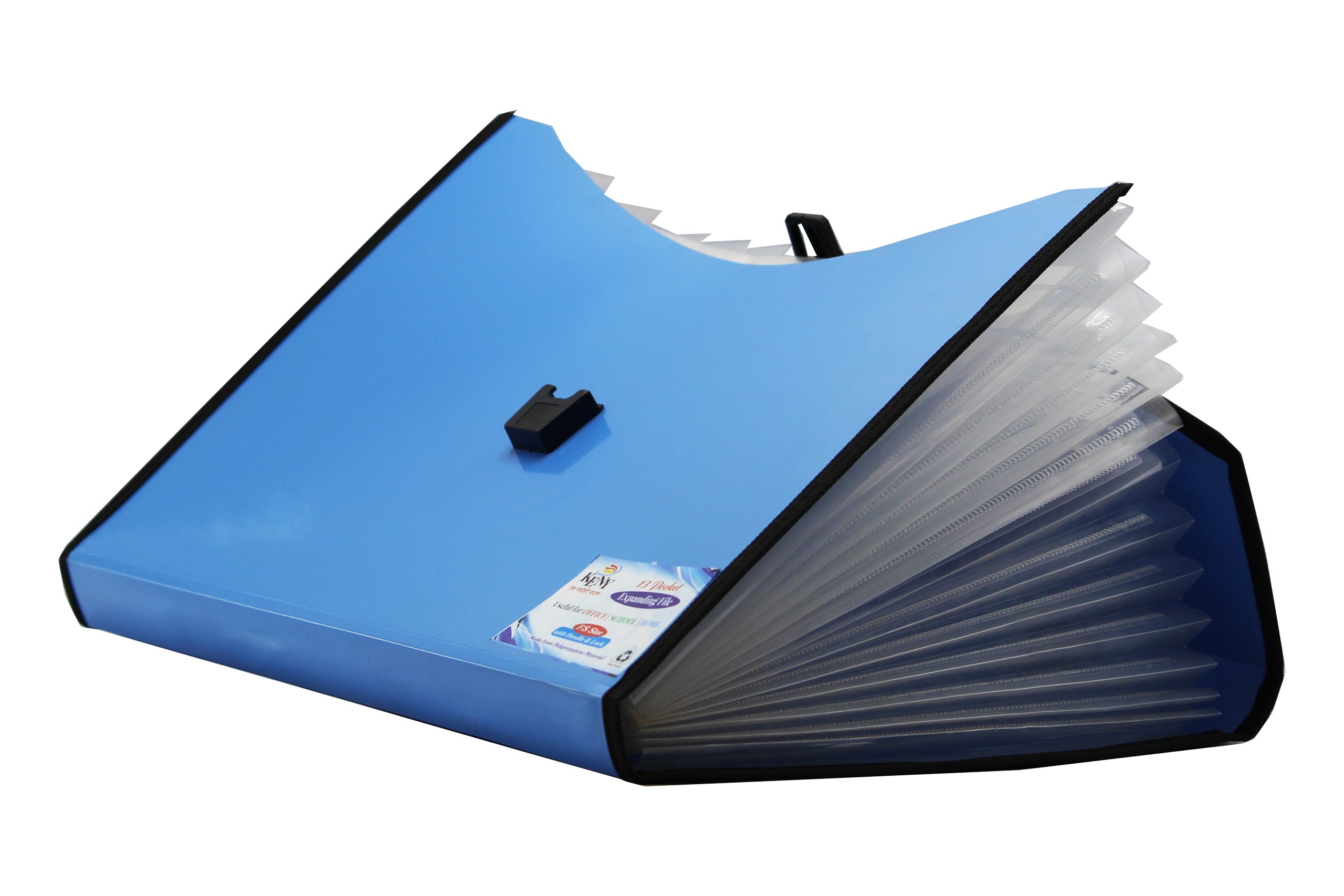 Keny Corporate Expanding File | Piano File with 13 Pockets | FC Size