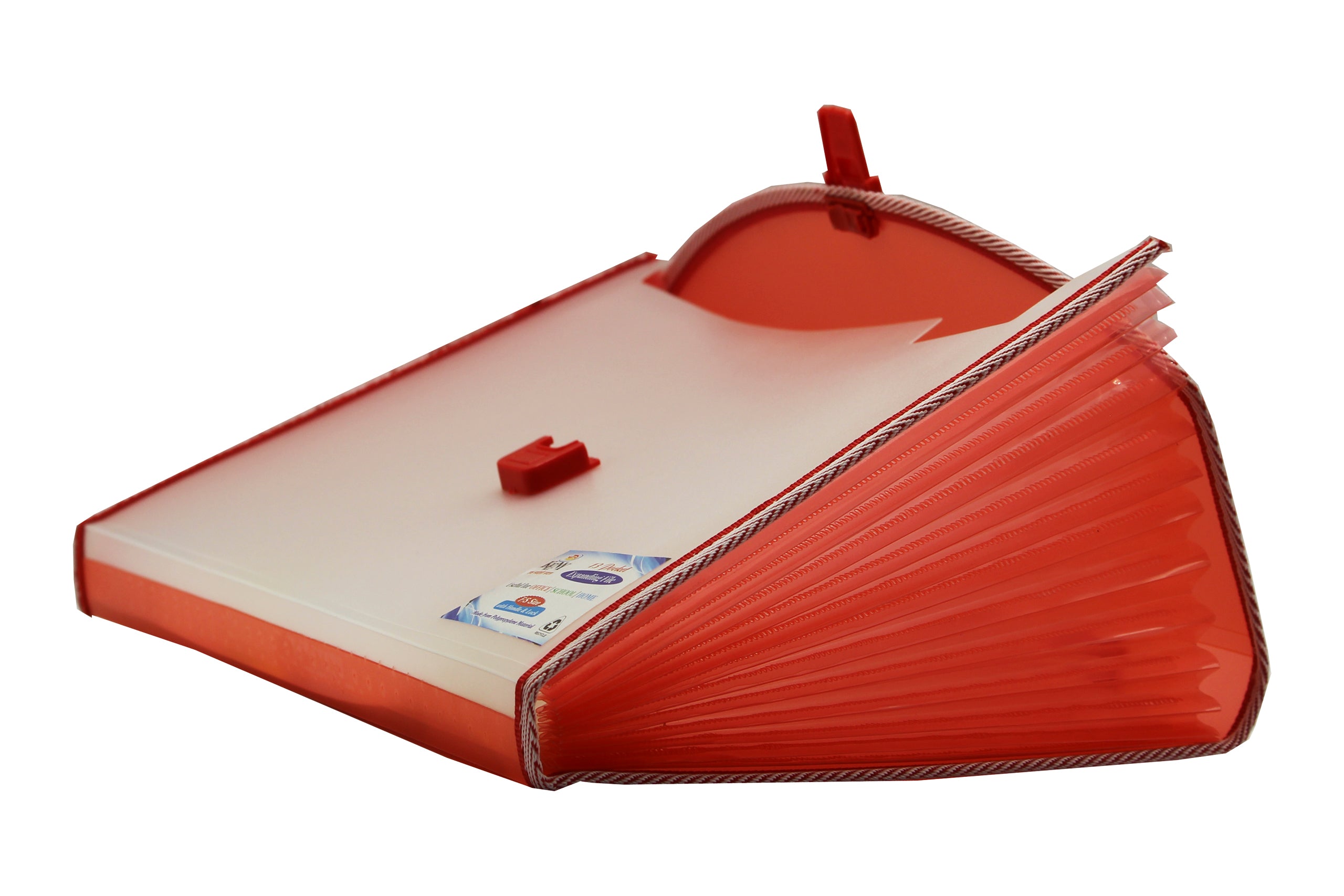 Keny Trasparent Expanding File | Piano File with 13 Pockets | FC Size