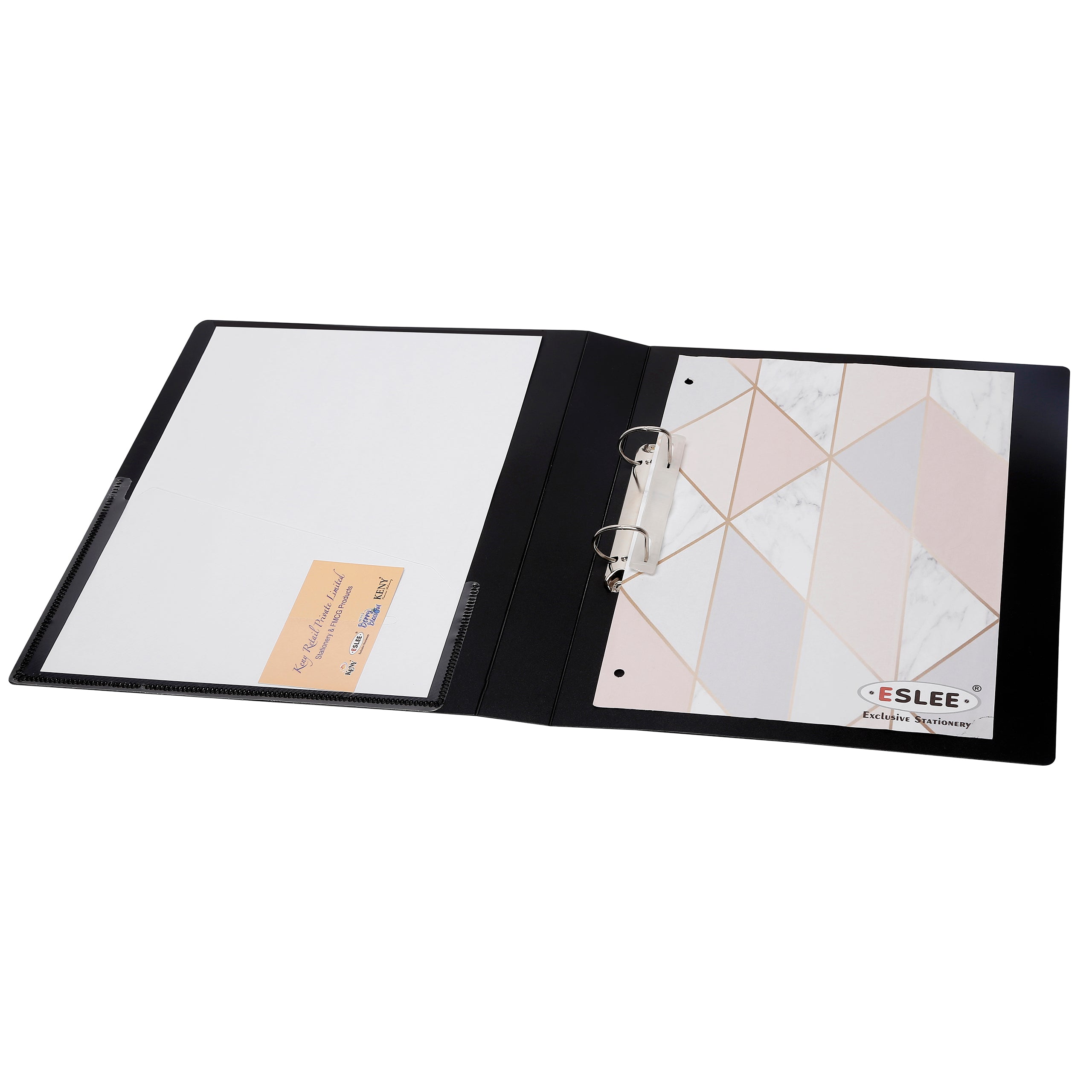 Eslee Front View Pocket Ring Binder File | 2 D 25 mm Clip |  FC Size