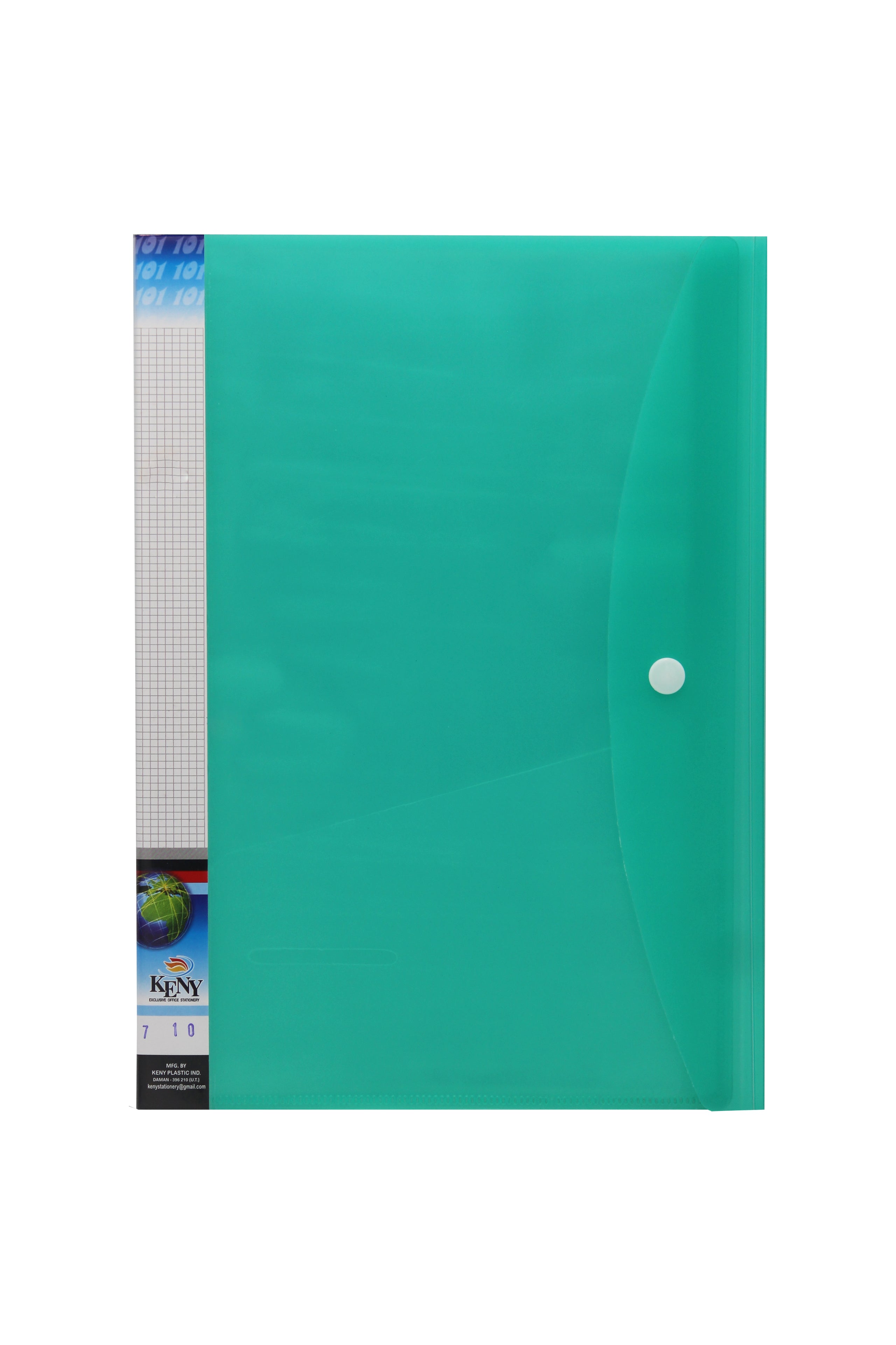 Keny Multi-utility Trasparent Display File |10 Pockets | FC Size