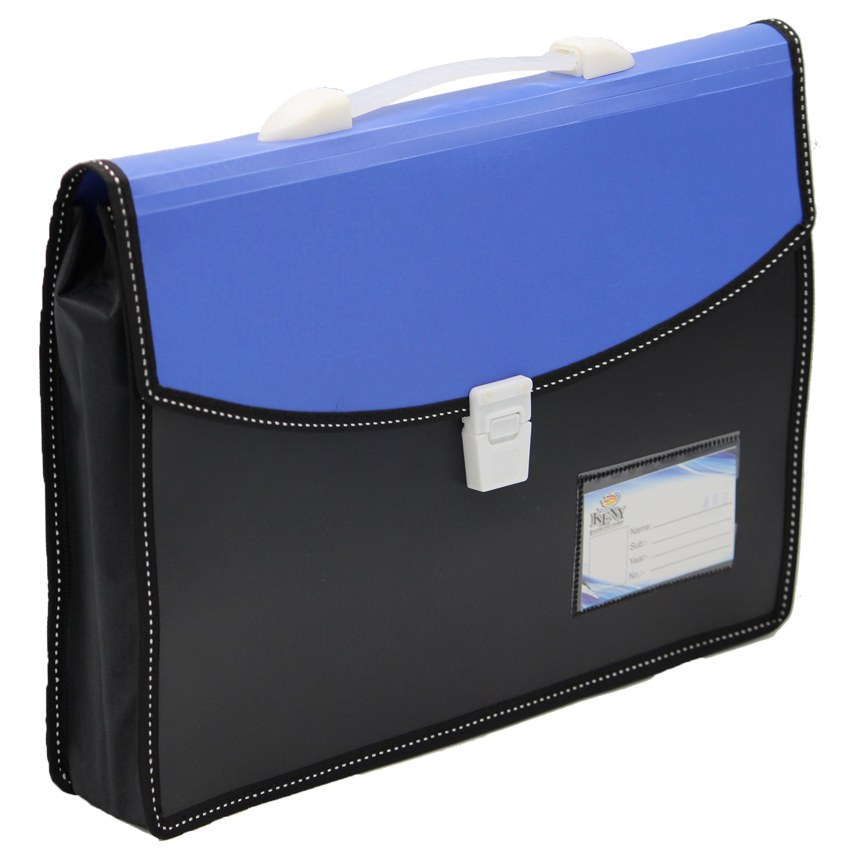 Keny Dual Colour Document Folder | With Handle & Lock |FC Size