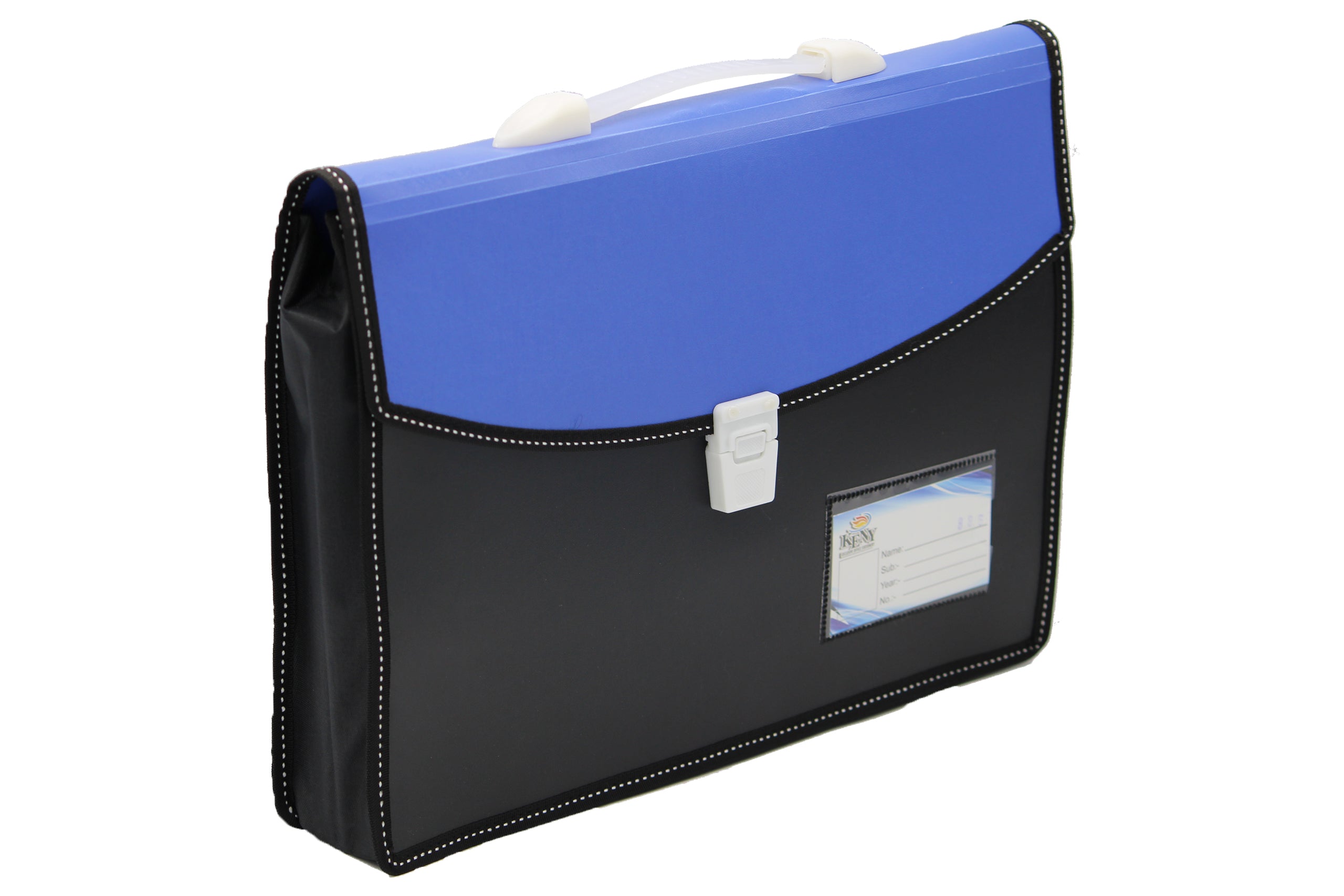 Keny Dual Colour Document Folder | With Handle & Lock |FC Size