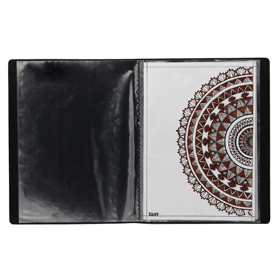 Keny Display File | Clear Leaves | Best for A4 Size Papers | 20 Folders | Plastic Clip | (851A/20F)