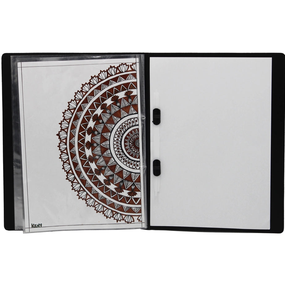 Keny Display File | Clear Leaves | Best for A4 Size Papers | 20 Folders | Plastic Clip | (851A/20F)