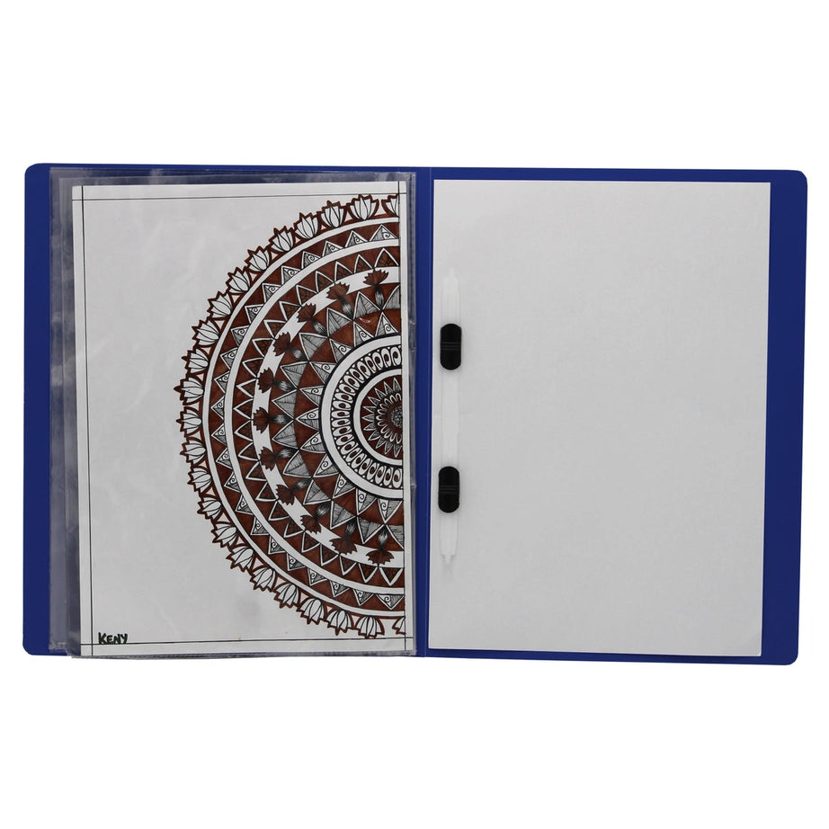 Keny Display File | Clear Leaves | Best for A4 Size Papers | 20 Folders | Plastic Clip | (851A/20F)