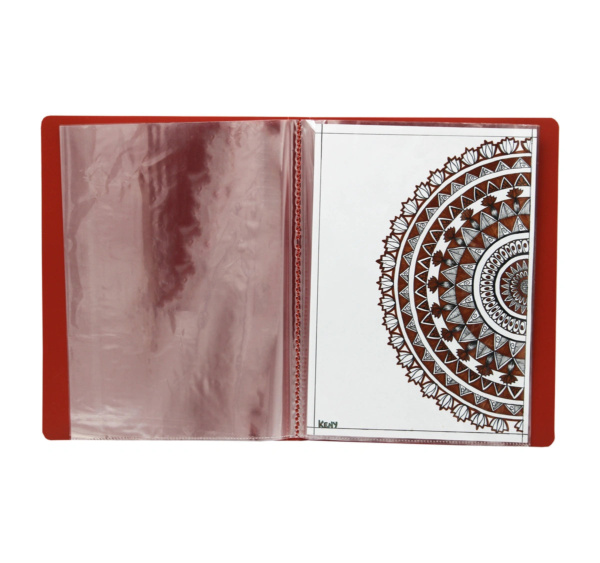 Keny Display File | Clear Leaves | Best for A4 Size Papers | 20 Folders | Plastic Clip | (851A/20F)