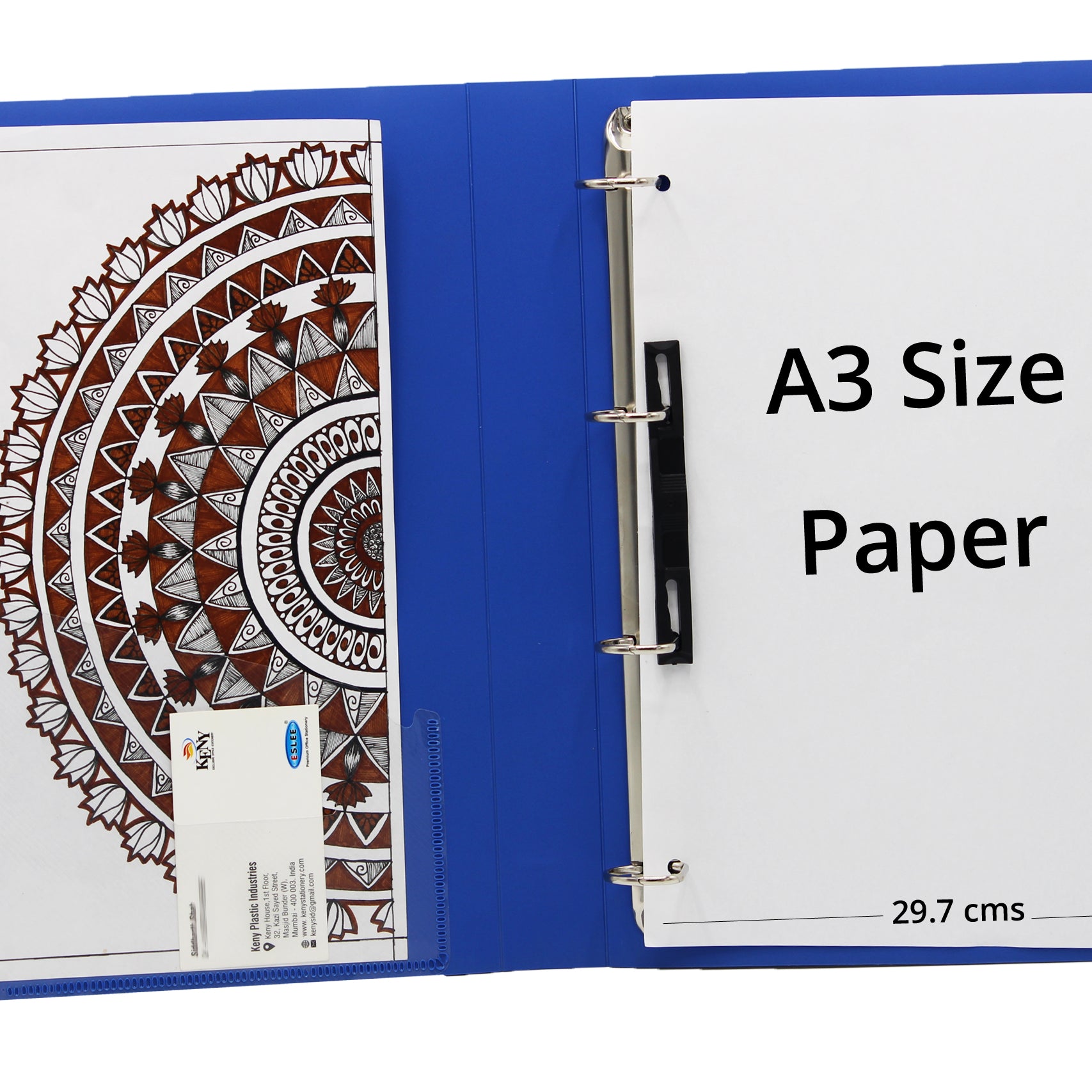 Keny Ring Binder File | 4D 25 mm Clip |  A3 Size