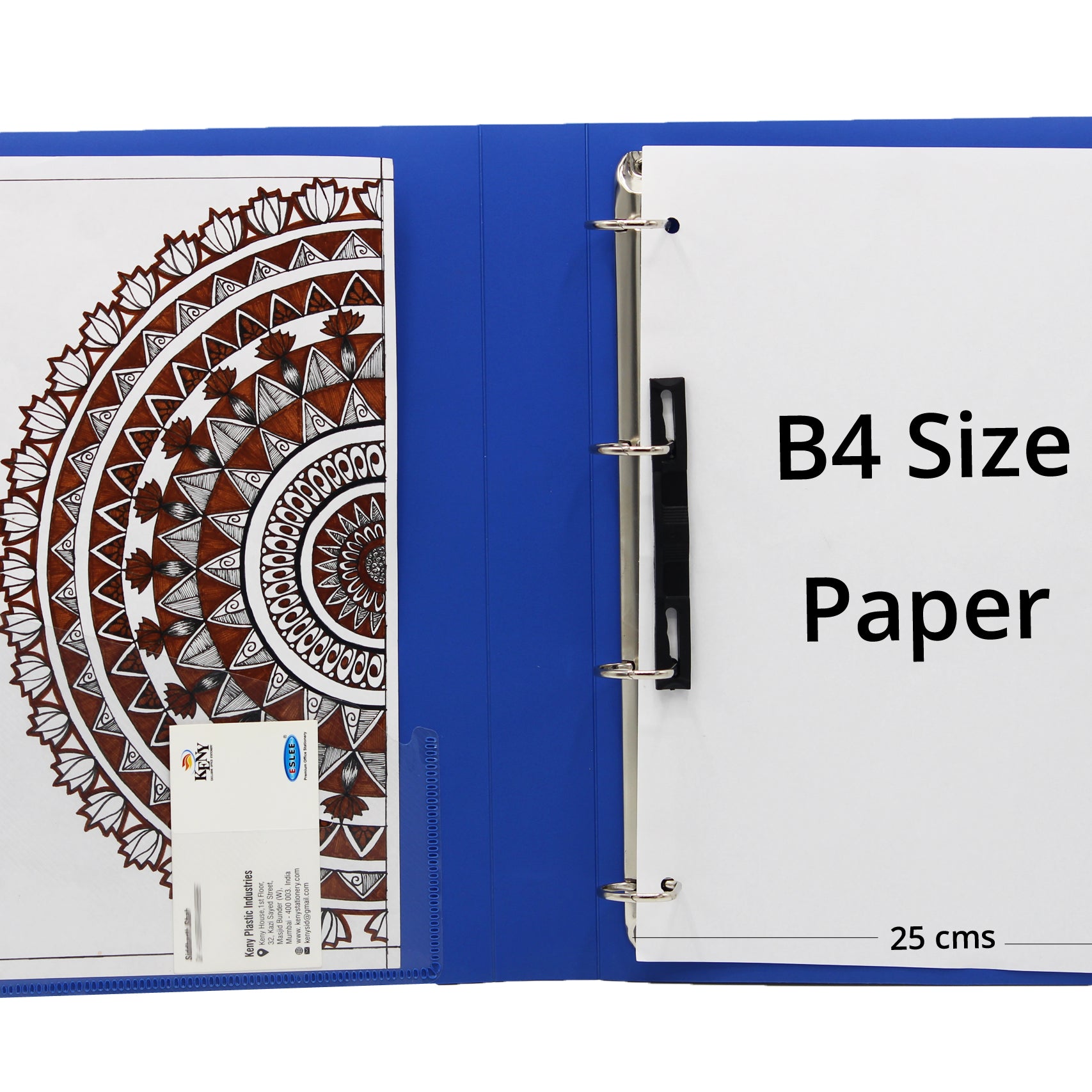 Keny Ring Binder File | 4D 25 mm Clip |  B4 Size