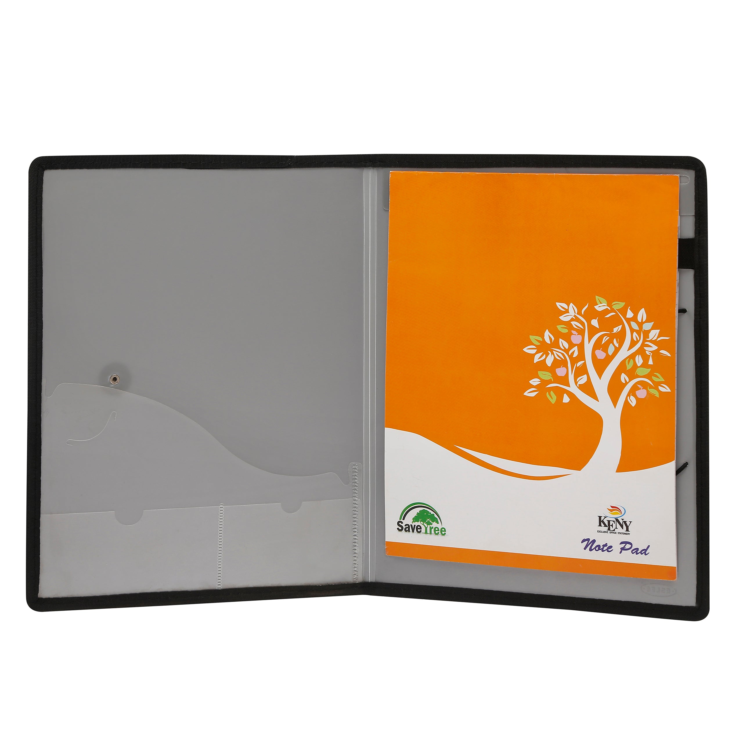 Eslee Metallic Conference File | Pad & Elastic Button | A4 Size