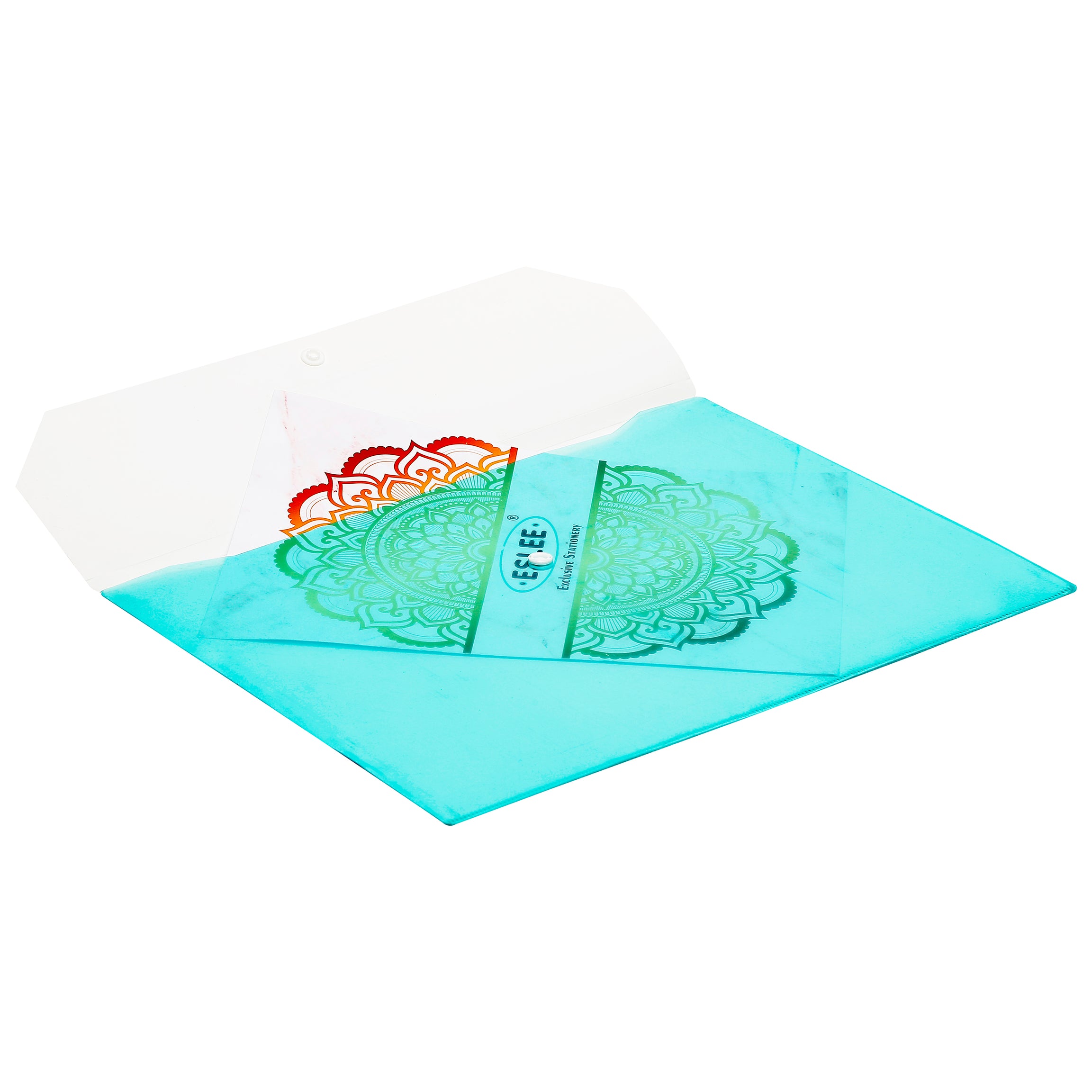 Eslee Envelope File | With Back Pocket & Window | FC Size | Pack of 10