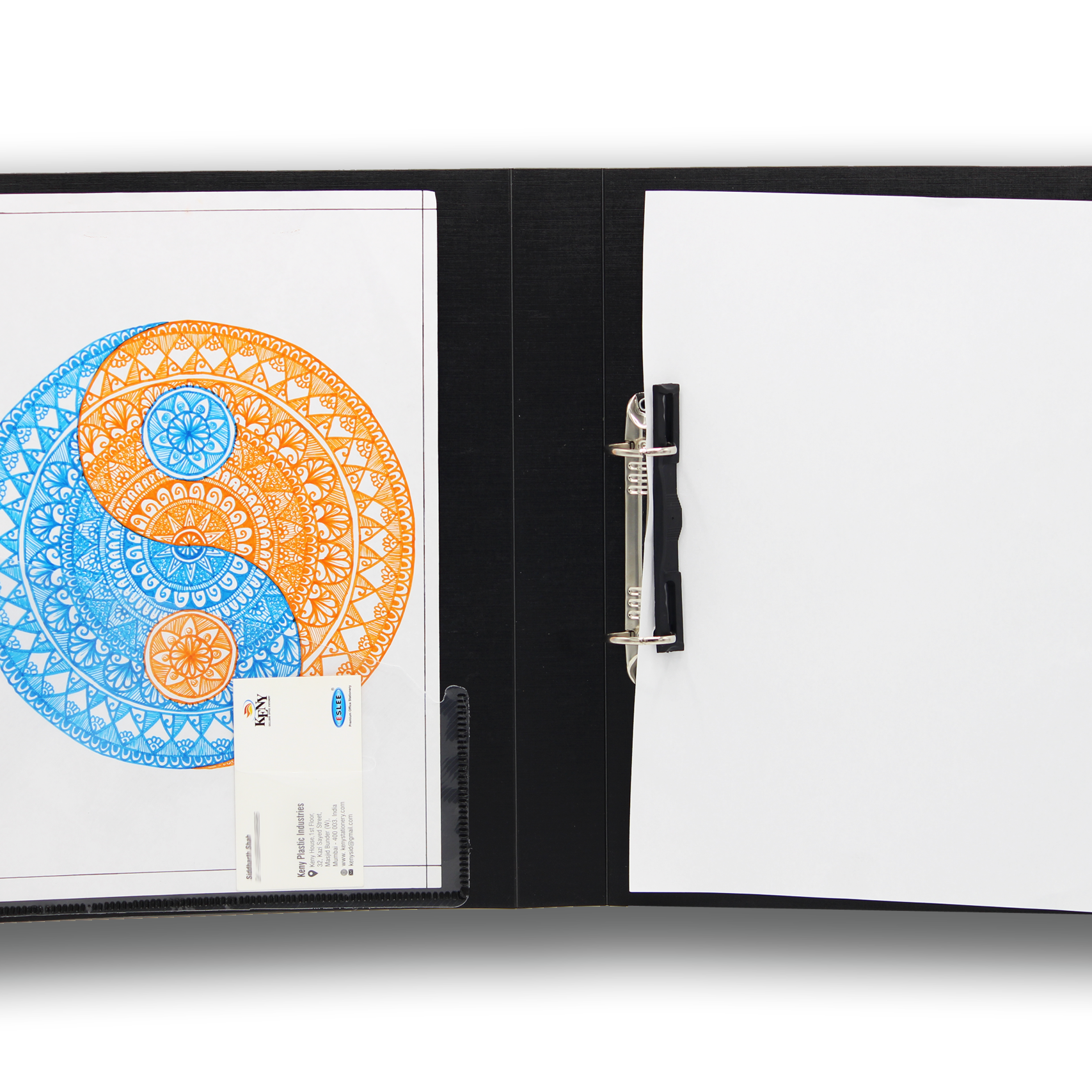 Keny Ring Binder File | 2D 25 mm Clip | Thin File | A4 Size