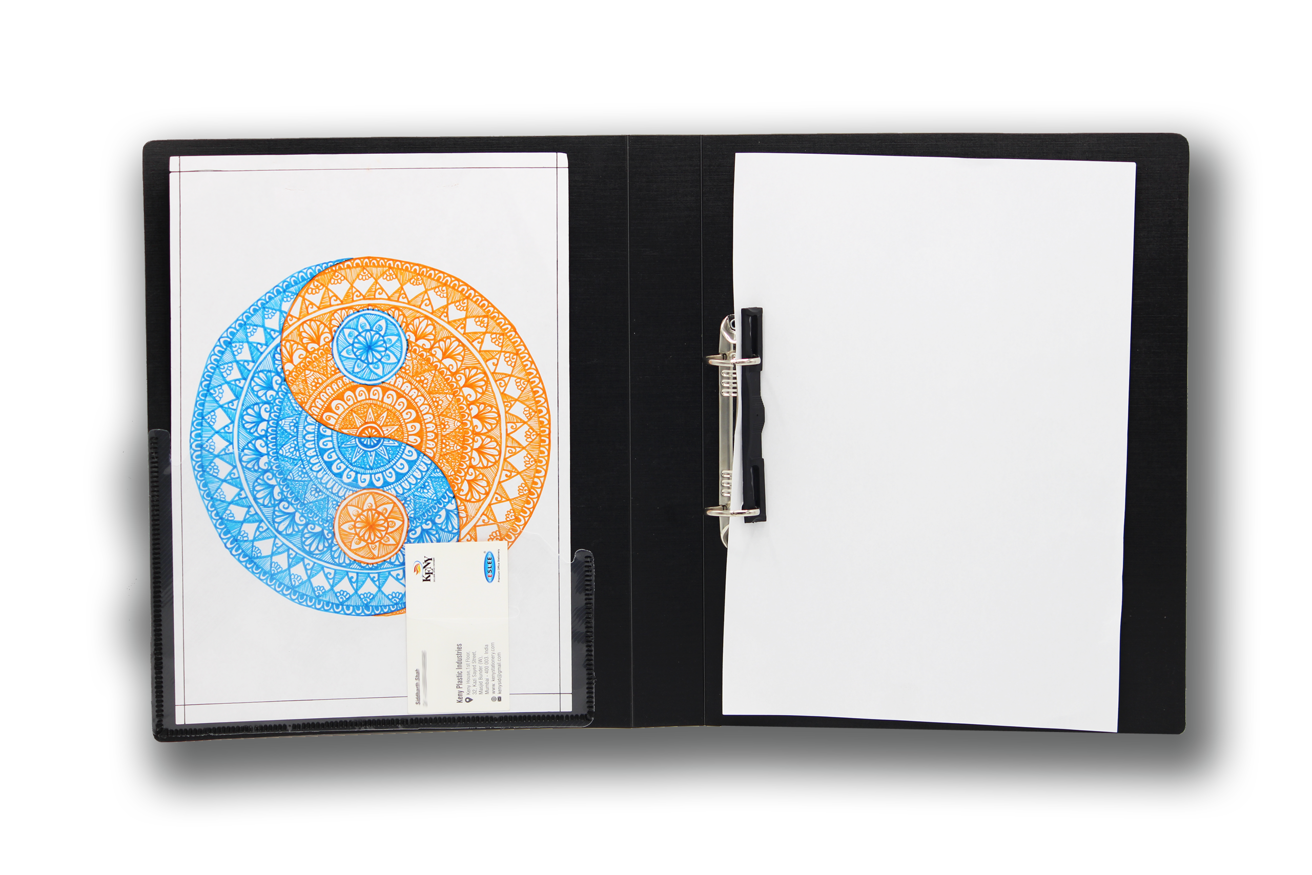Keny Ring Binder File | 2D 25 mm Clip | Thin File | A4 Size