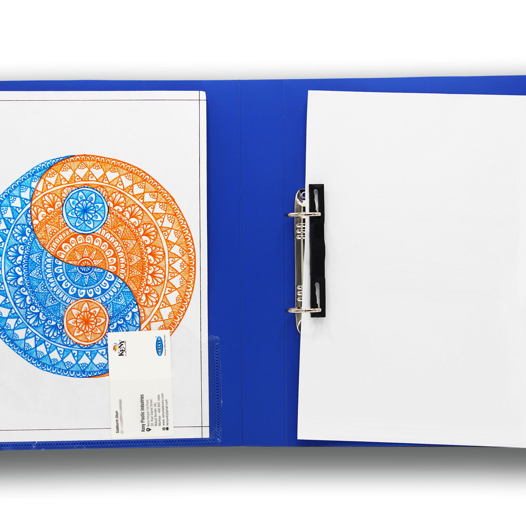 Keny Ring Binder File | 2D 25 mm Clip | Thin File | A4 Size