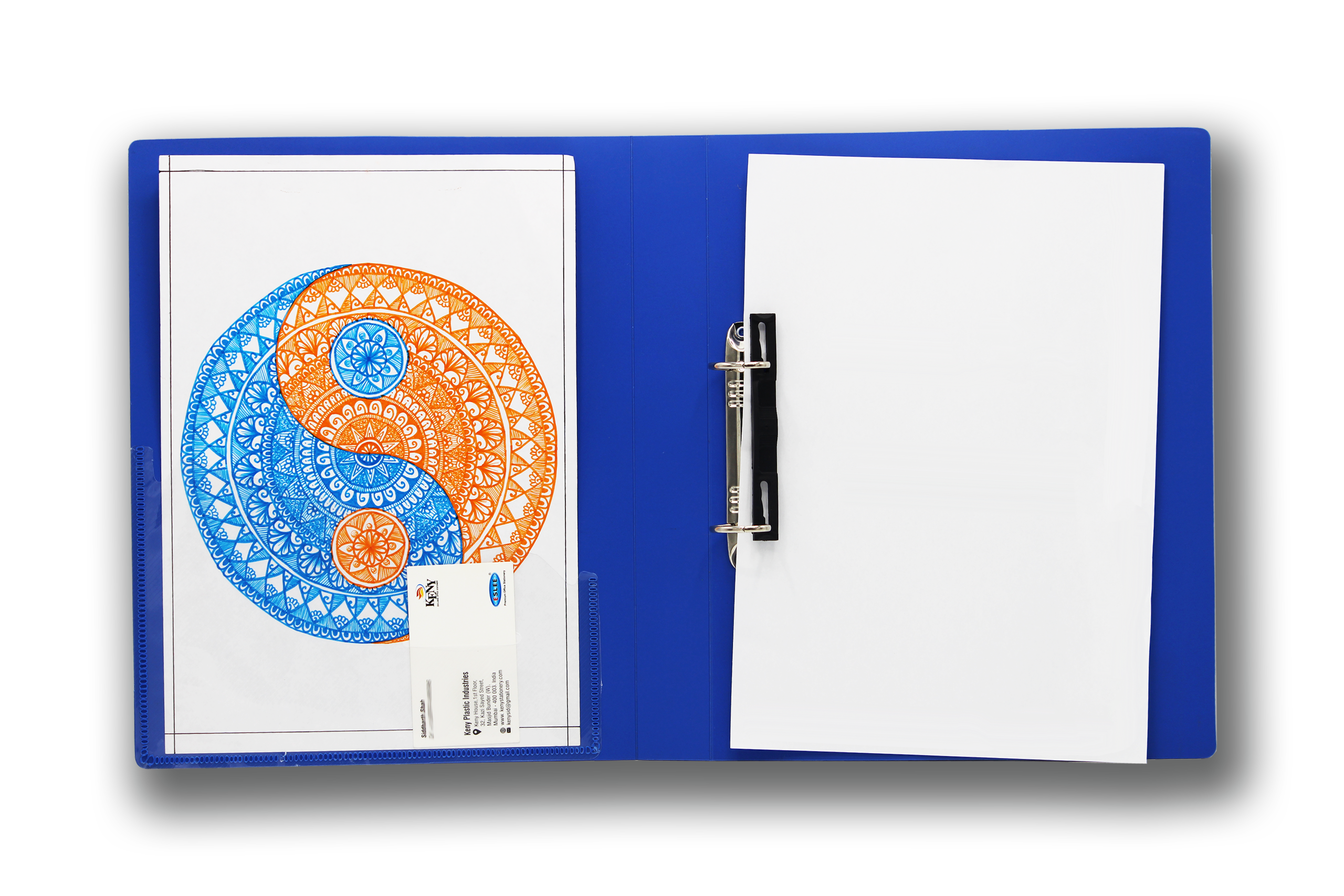 Keny Ring Binder File | 2D 25 mm Clip | Thin File | A4 Size