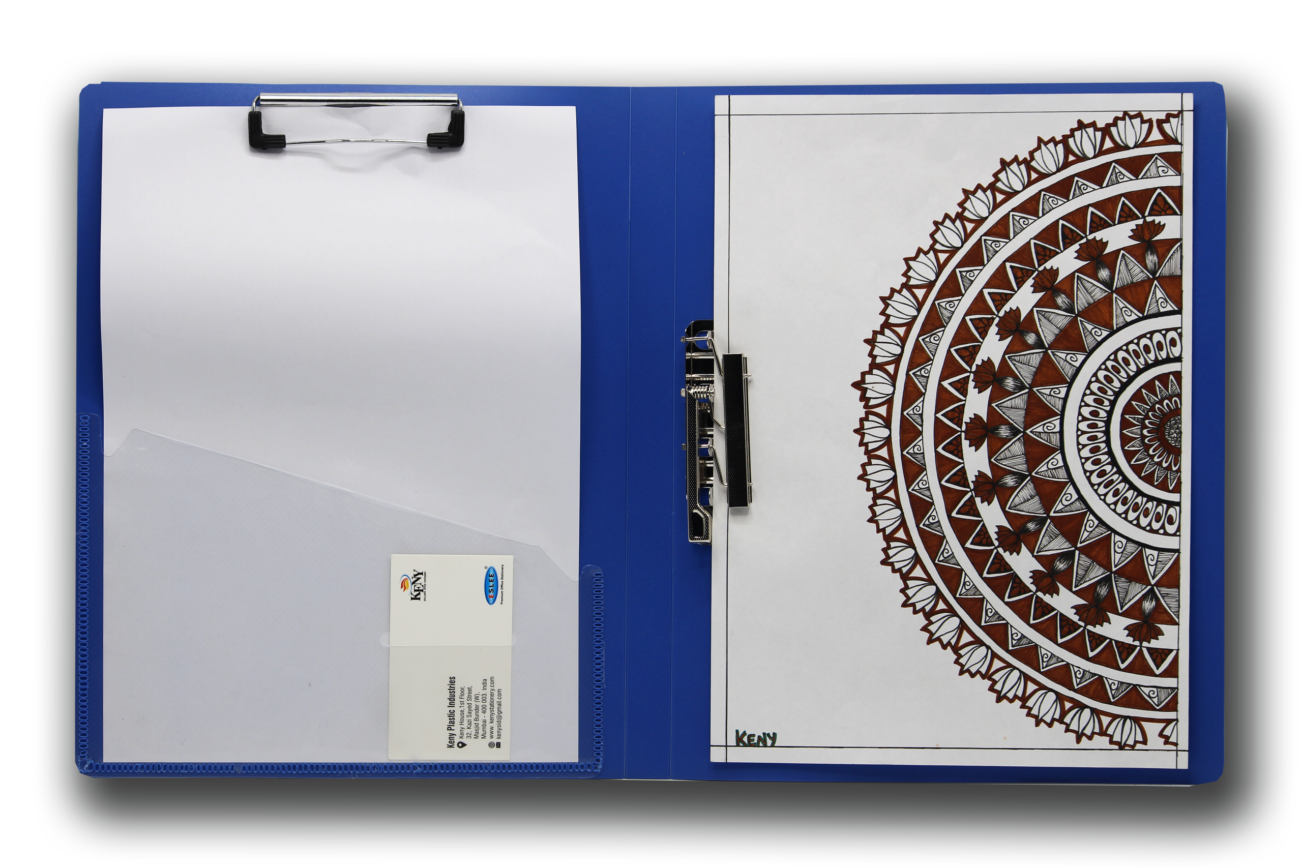 Keny Double Clip File | With Timex & Wire Clip | FC Size